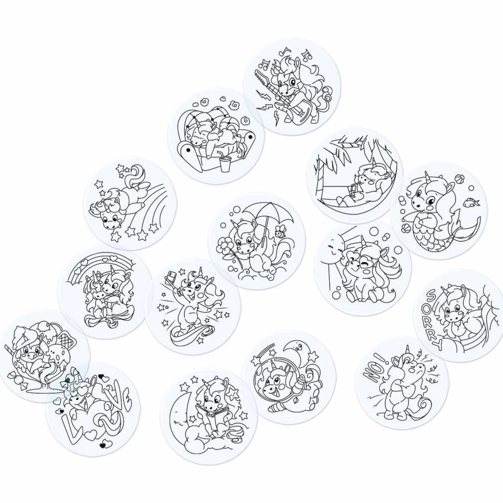 Xoomy Refill Erweiterungsset - Fröhliche Einhörner