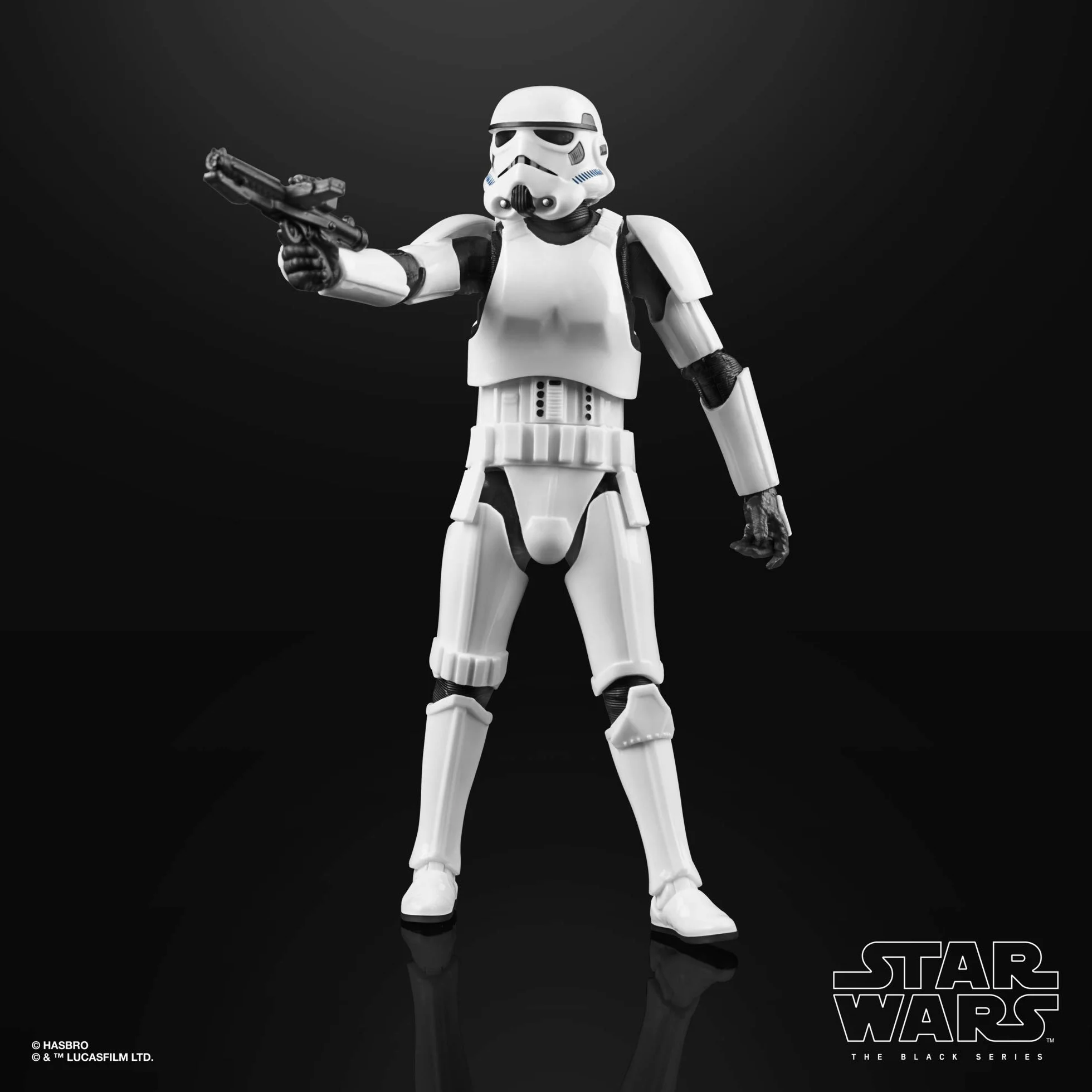 Star Wars Czarna seria imperialny szturmowiec zabawka 15 cm skala Mandalorian kolekcjonerska figurka akcji, dzieci w wieku 4 lat