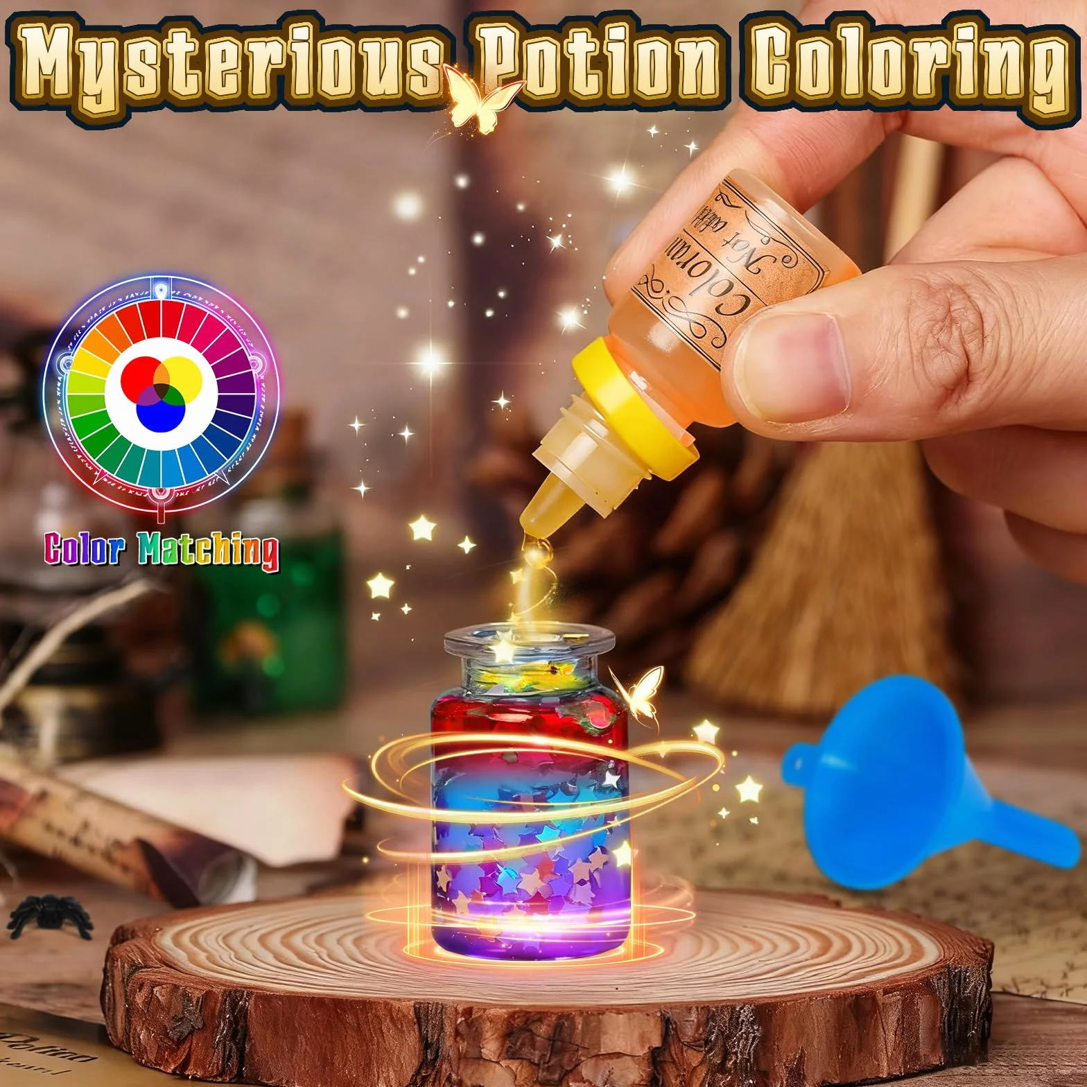 Magiczna mikstura Zestaw Dziecko, miesza 20 butelek magicznej mikstury z magicznym garnkiem, zabawki rzemieślnicze kreatywne prezent dla chłopców i dziewcząt, DIY Zestawy do rękodzieła