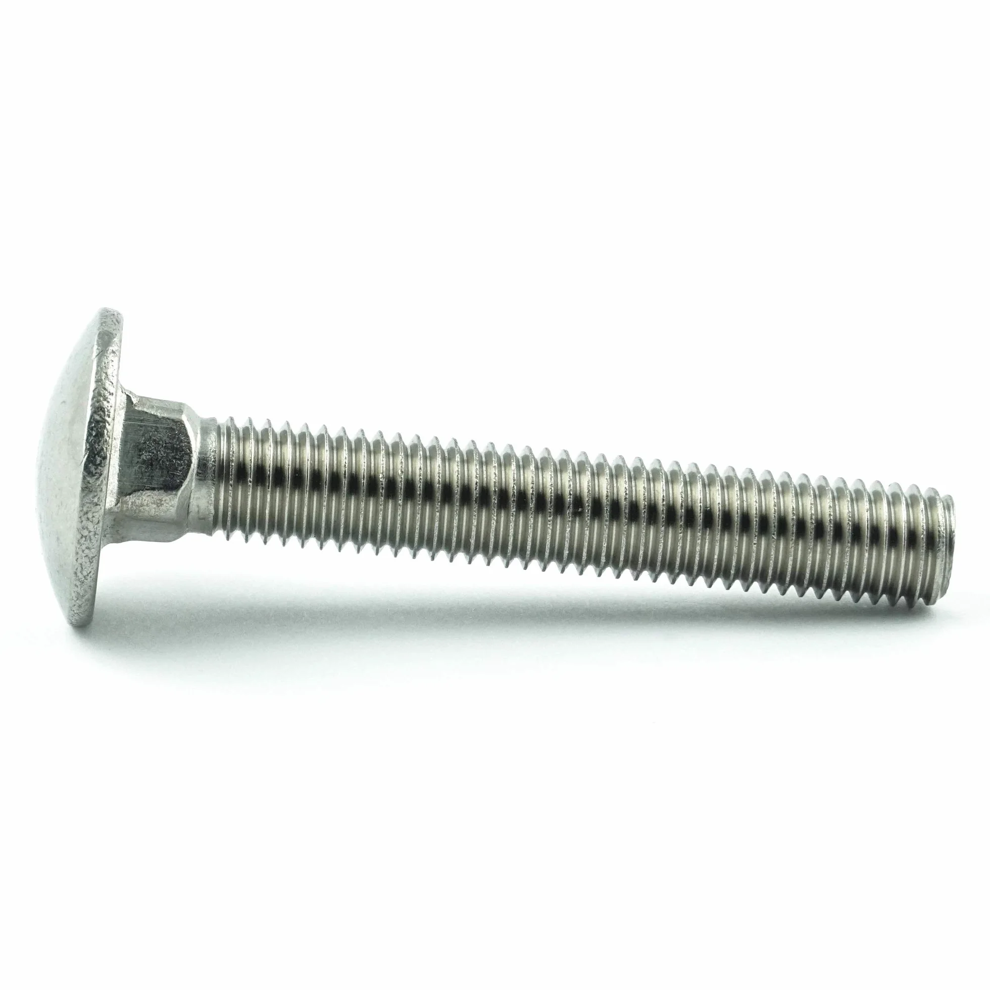 M6 x 110 mm (10 sztuk) śruby zamkowe z nasadką czworokątną - stal szlachetna VA A2 V2A - śruby płaskie okrągłe z gwintem pełnym, nierdzewnym - DIN 603 - ISO 8677 | AGBERG