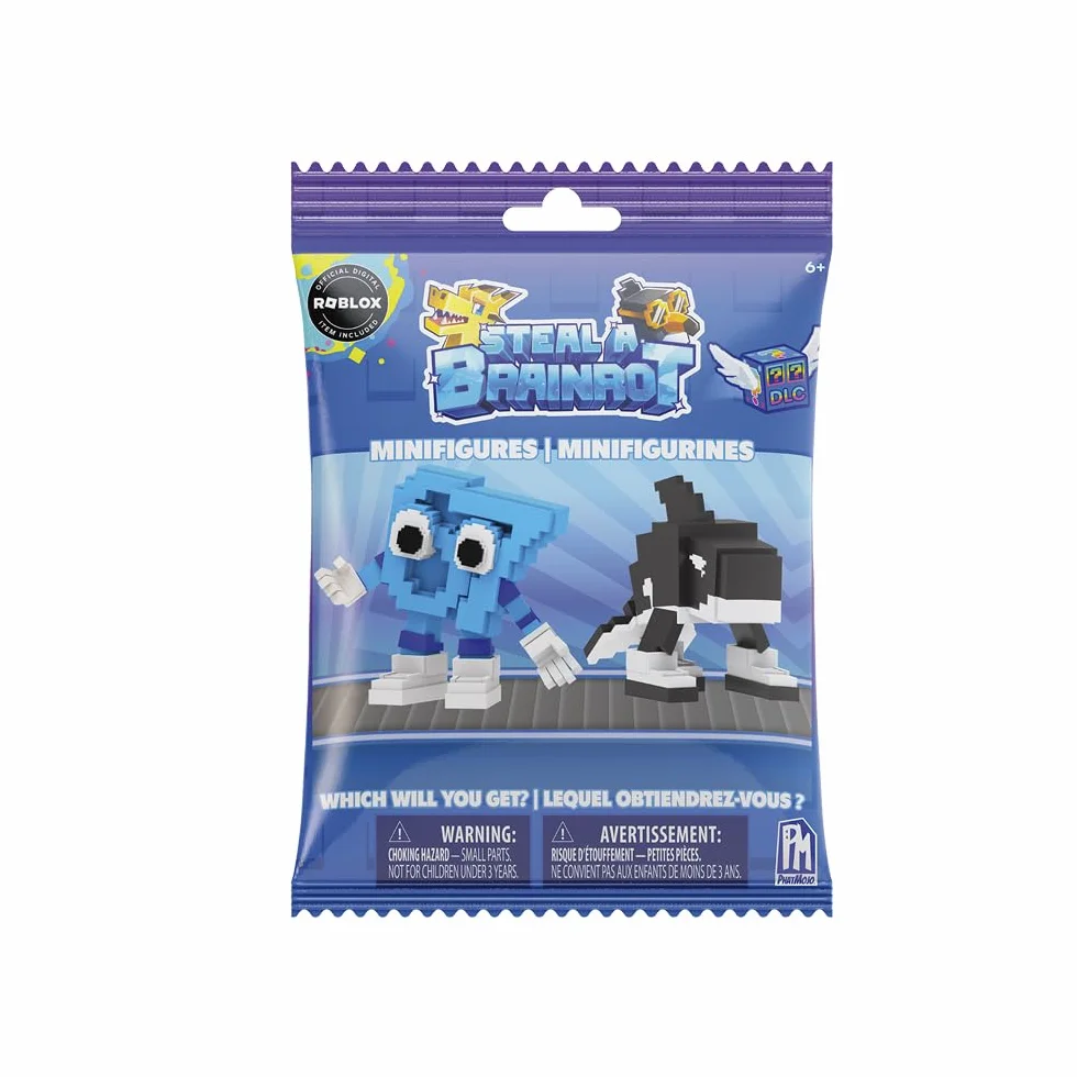 PhatMojo Steal A Brainrot Minifigurki na Ślepą Torbę - Seria 1 - Zawiera Kody DLC do Wykorzystania w Roblox - Oficjalnie Licencjonowane Tajemnicze Figurki Kolekcjonerskie