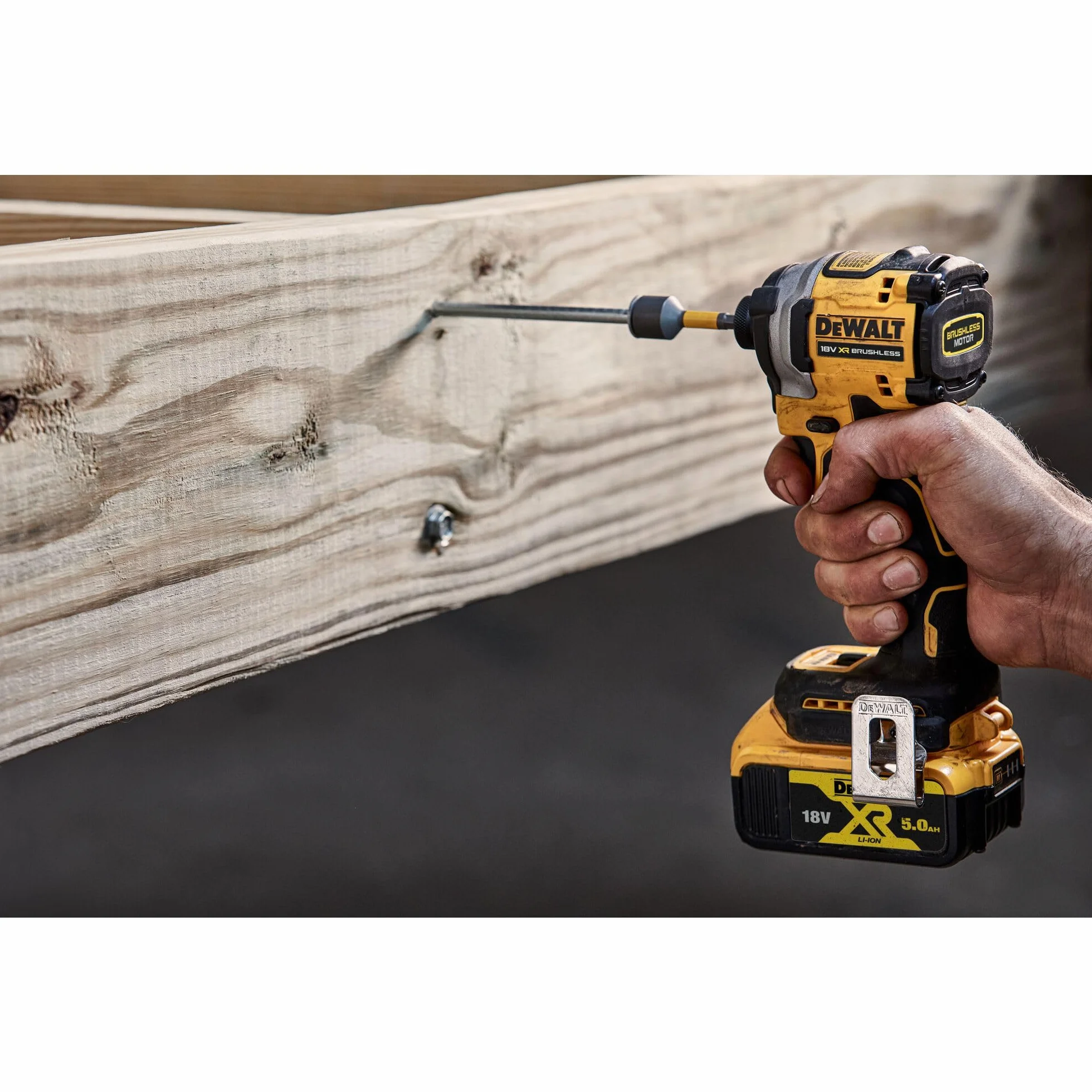 DEWALT DCF850NT-XJ bezszczotkowy, kompaktowy napęd Impact Driver, 1/4 cala gniazdo sześciokątne 200 Nm, 3 prędkości, 18 V, bezprzewodowy