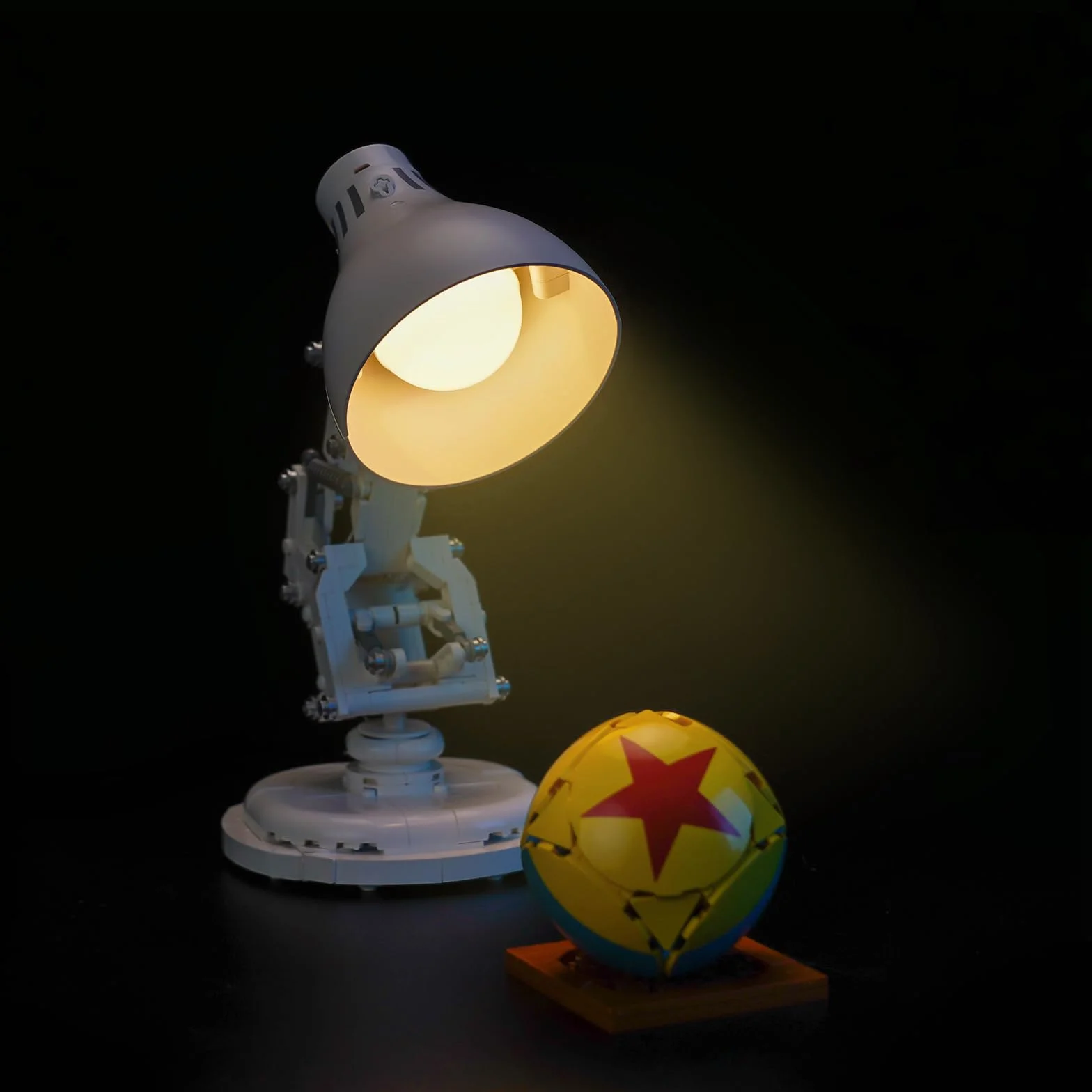 Wersja z zestawem do sterowania światłem kompatybilna z Lego 21357 Ideas Disney Pixar Luxo Jr. Zestaw oświetlenia LED do kreatywnych zabawek (nie Lego)