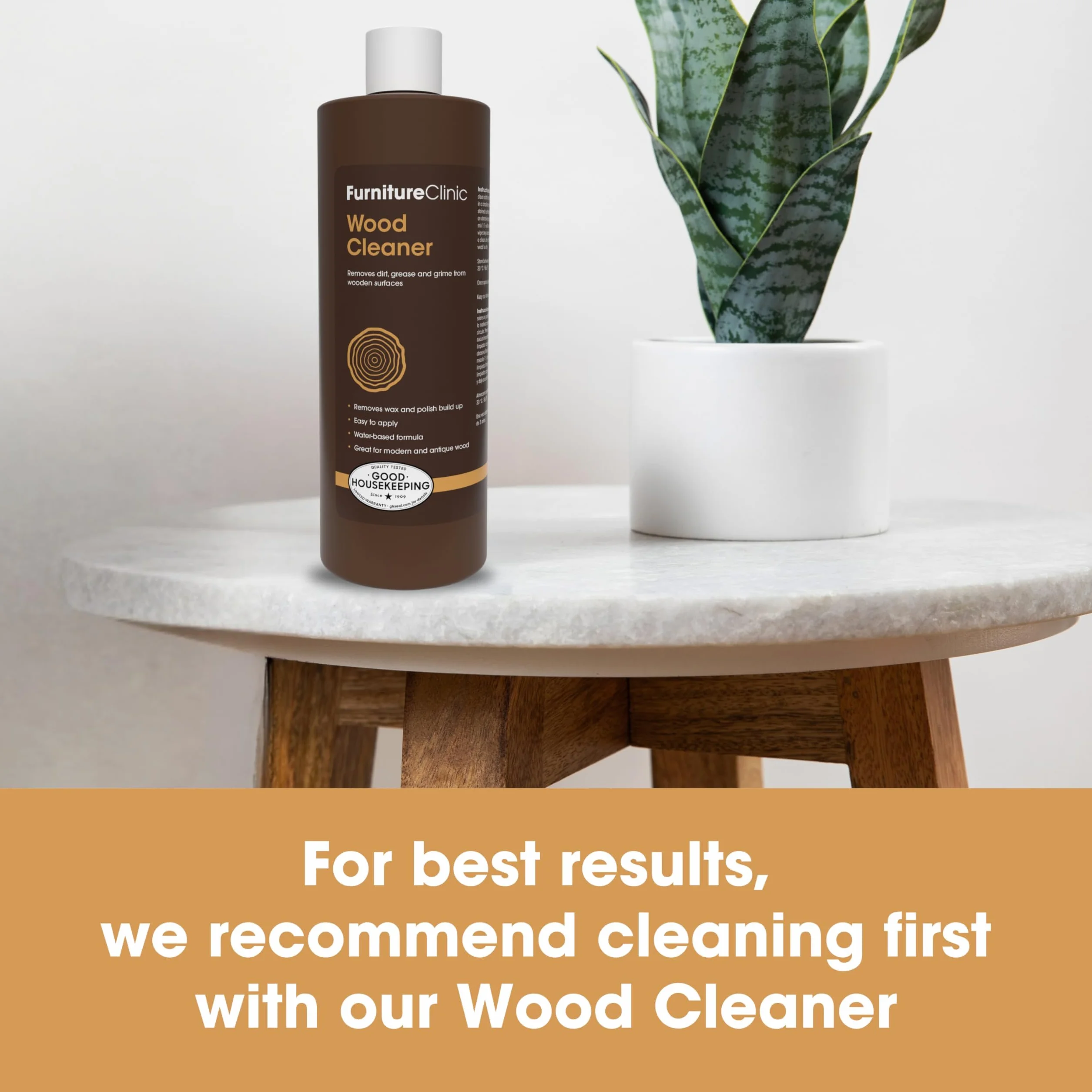 Furniture Clinic Gotowany olej lniany do drewna 250 ml – olej premium do wzmocnienia, uszczelniania i ochrony naturalnego piękna drewna dębowego, sosnowego i innego z błyszczącym wykończeniem