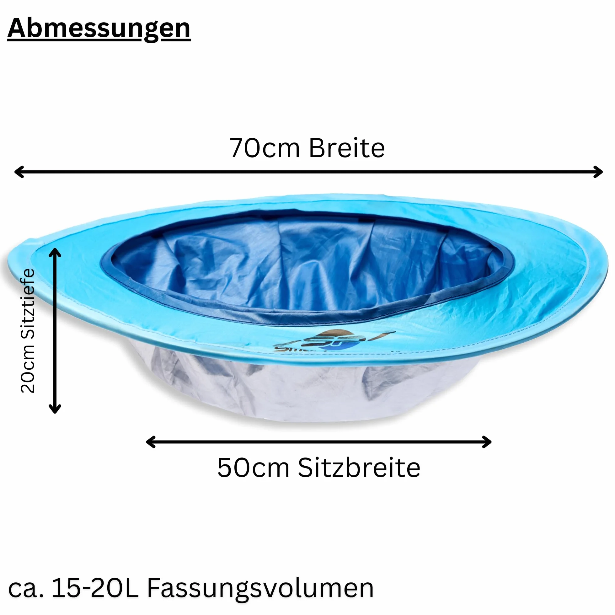 Smart-Planet basen Pop Up 70x70x50 cm brodzik odporny na rozerwanie z torbą