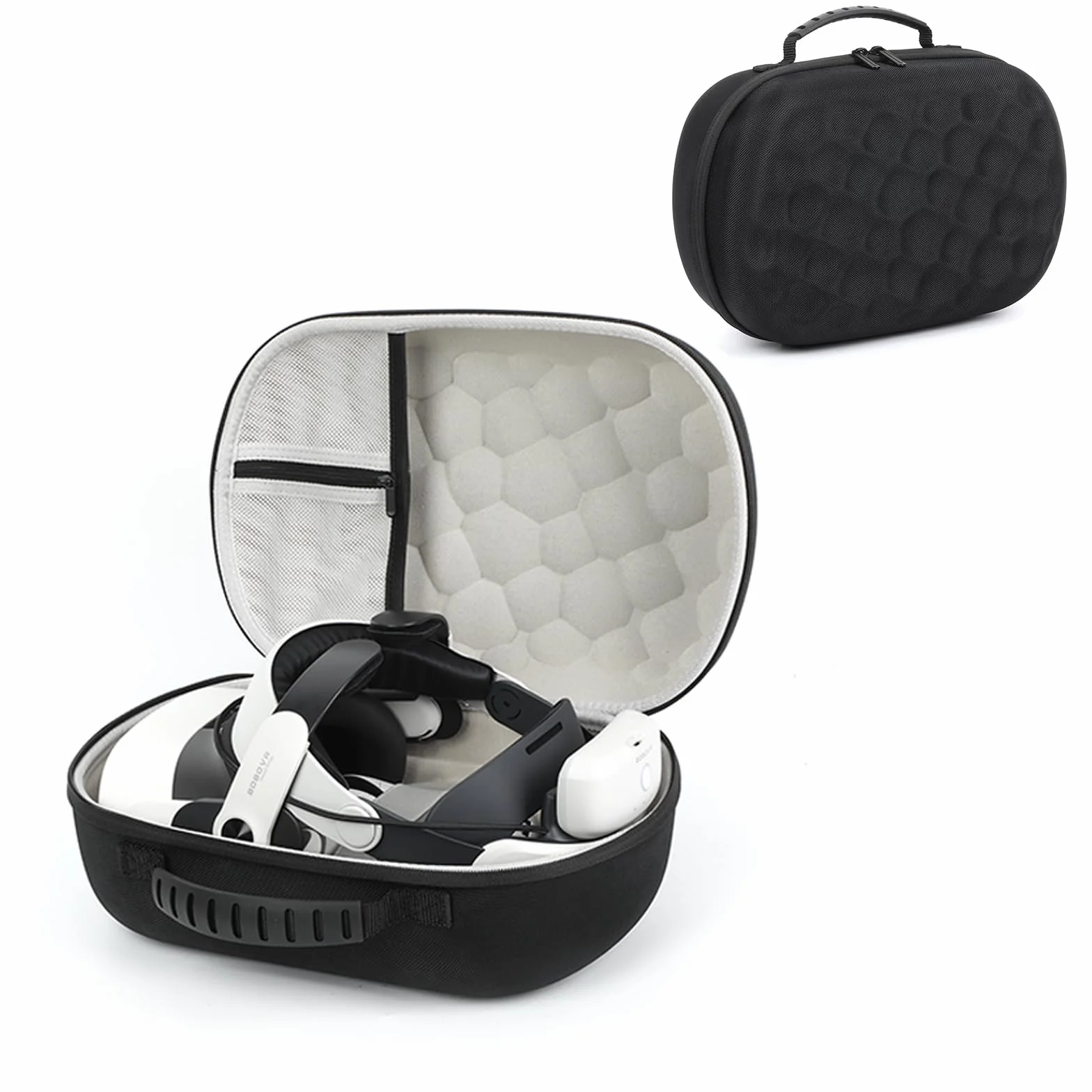 Hard Case for Meta Quest 3S/Quest 3,przenośne etui ochronne do zestawu słuchawkowego dla graczy Meta Quest 3S/Quest 3 i akcesoriów Touch Control,ochrona przed przypadkowymi uderzeniami,upadkami i
