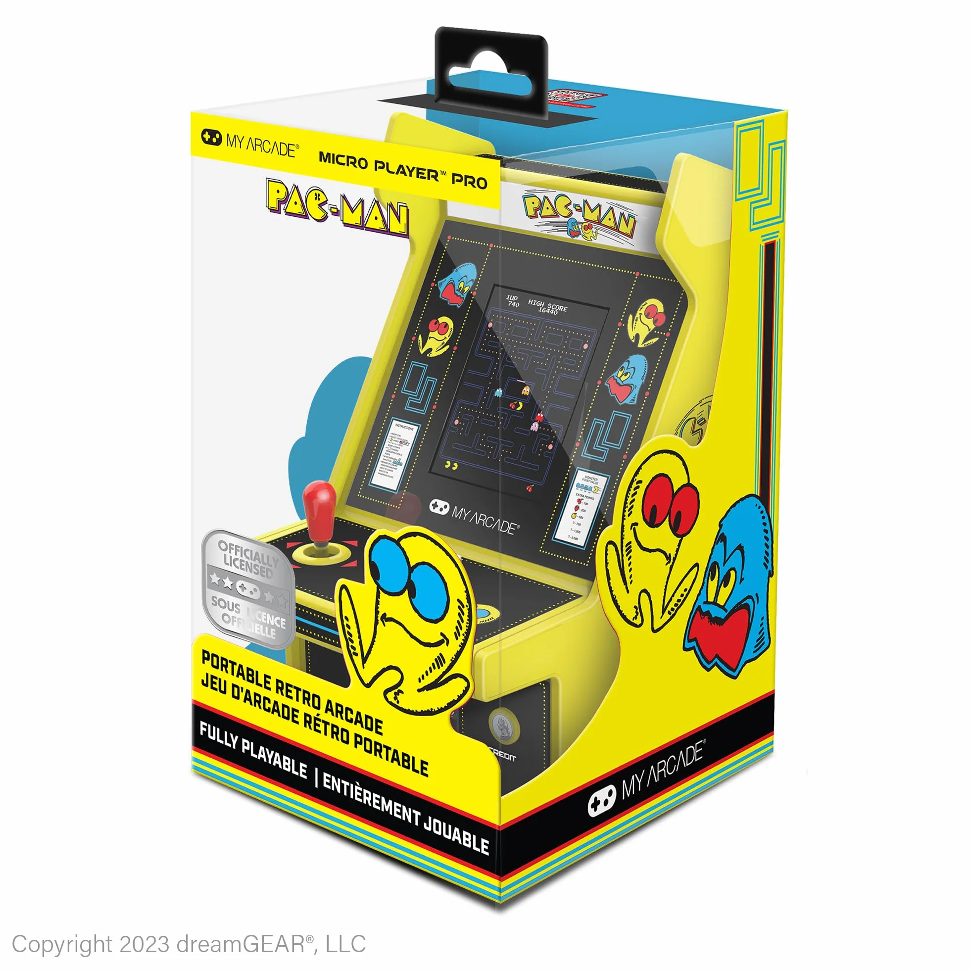 My Arcade DGUNL-4194 PAC-MAN Micro Player Pro Portable Retro Arcade