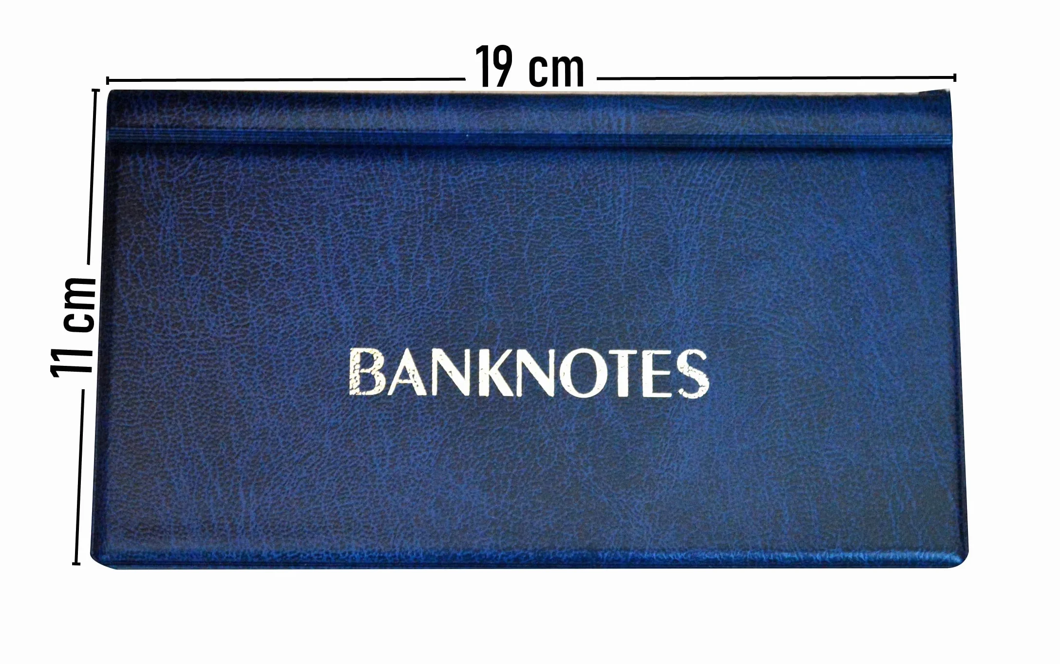 COLLECTOR - Album na banknoty pieniądze papierowe album 20 stron - 8 x 17 cm (Niebieski)