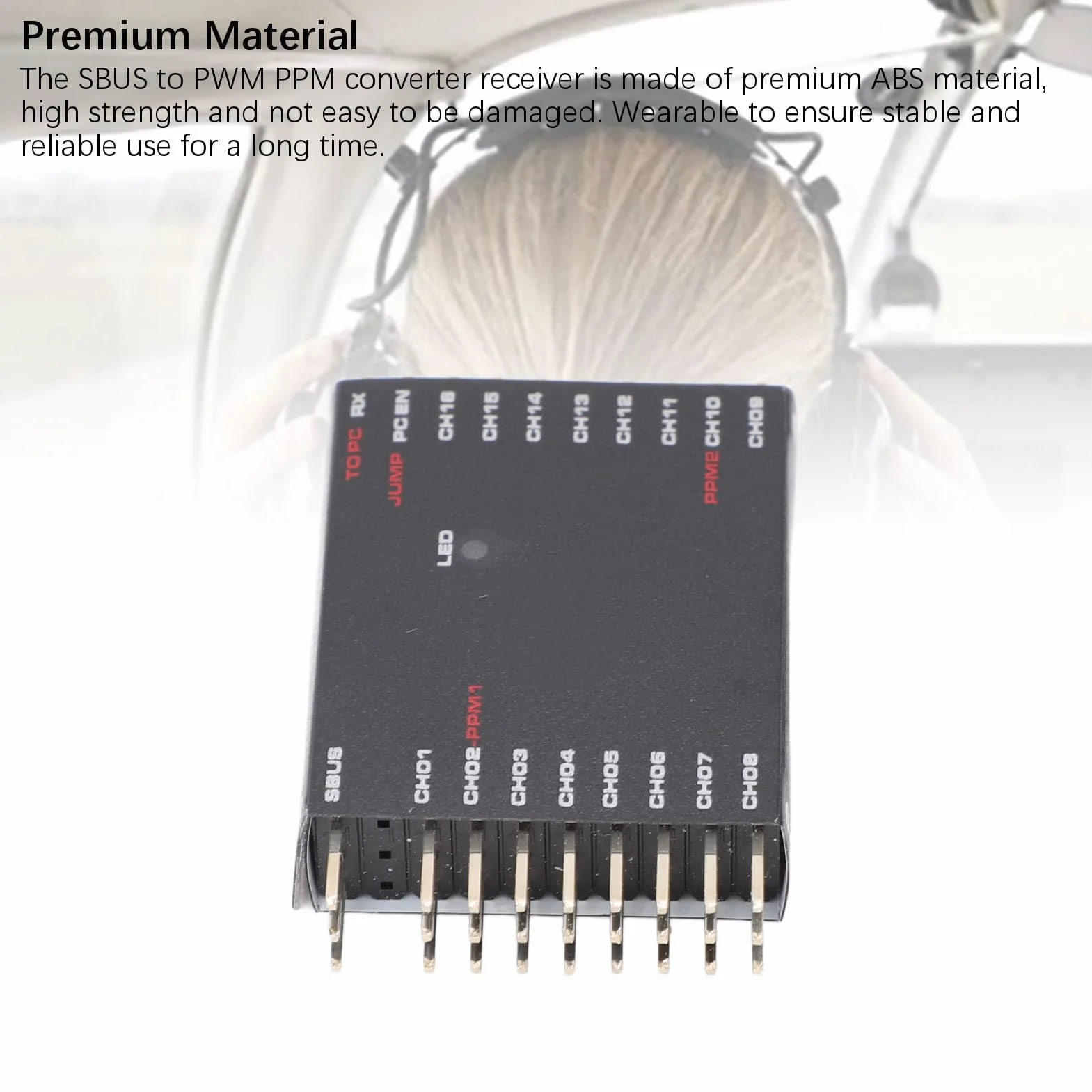 Dekoder SBUS na PWM/PPM, DIY SBUS na 16-kanałowy Konwerter PWM Dwukierunkowy Konwerter PWM Odbiornik Transwerter Sygnału dla Futaba dla Frsky dla Orange