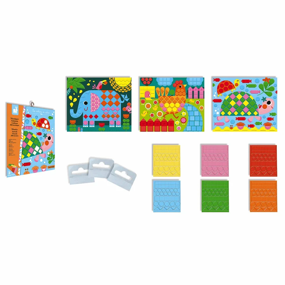 Janod Les Ateliers du Calme Creative Kit Animal Mosaics J07899