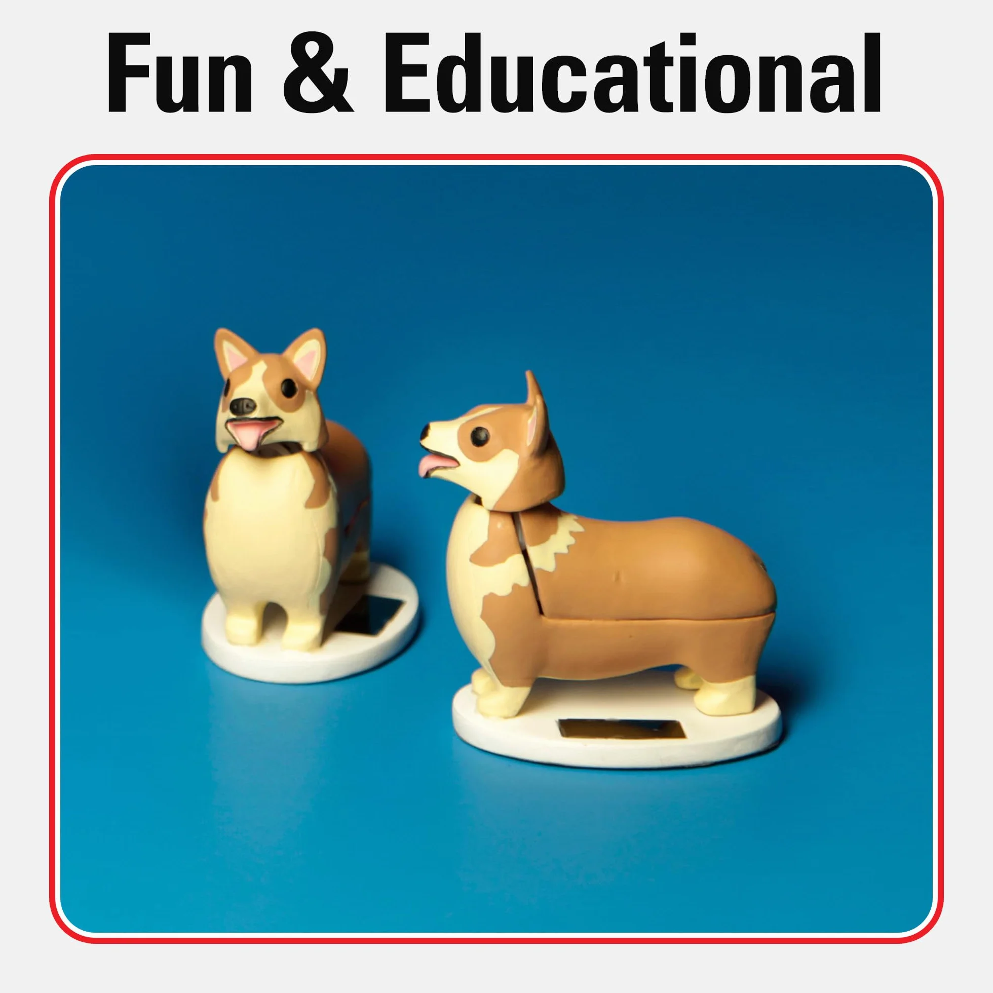 Kikkerland Elroy Solar Corgi figurka
