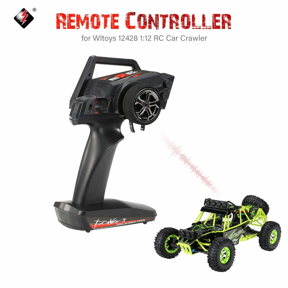 Goolsky Wltoys 2.4G 2CH Nadajnik zdalnego sterowania dla Wltoys 12428 1:12 RC Auto Crawler