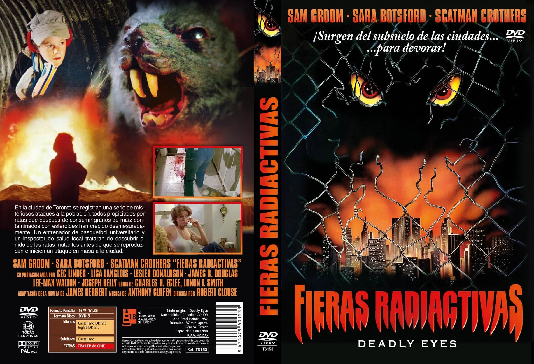 Deadly Eyes Fieras Radiactivas DVD