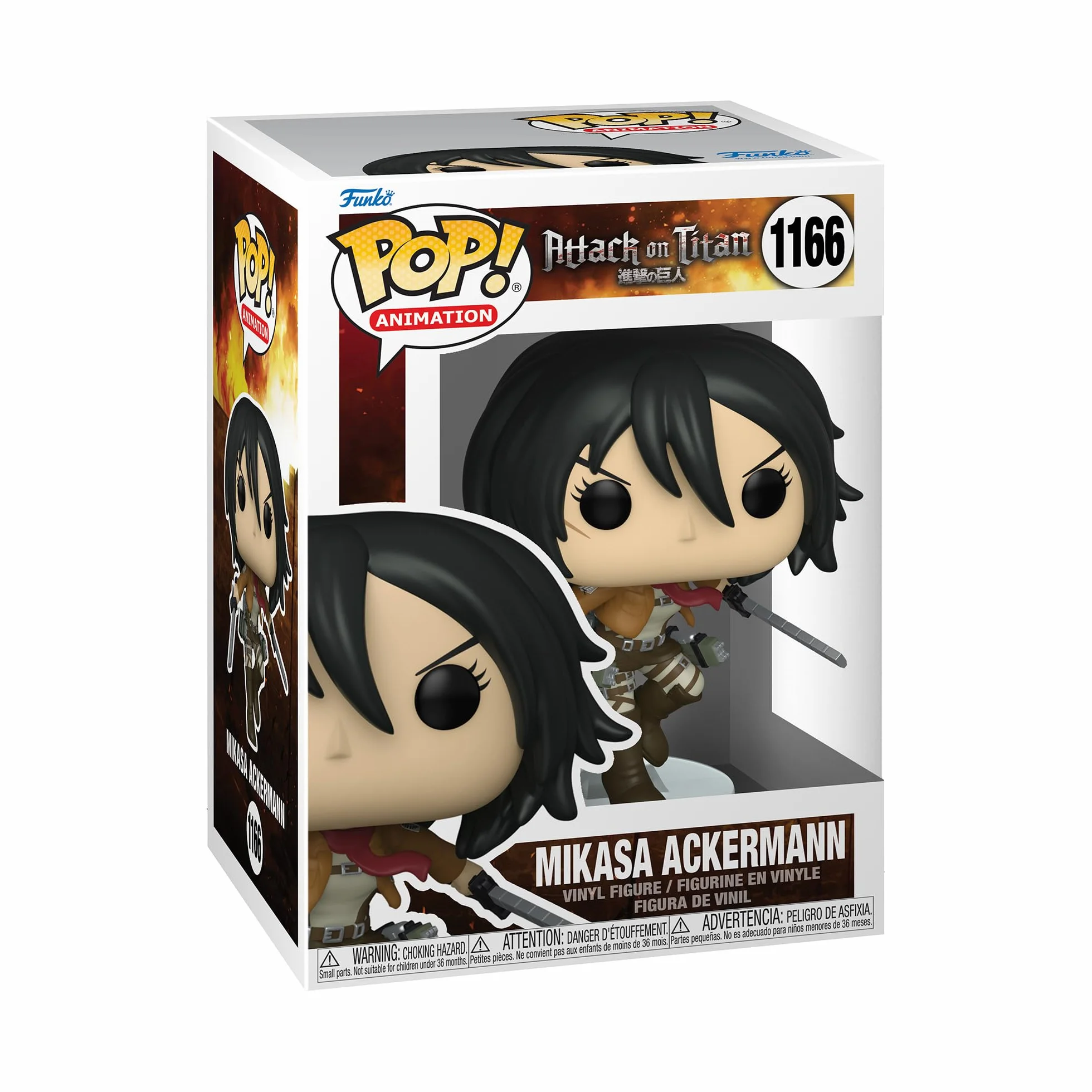 Funko Attack On Titan 3 Mikasa Ackermann Pop! Vinyl Figurka, Wielokolorowy, Od 3 Lat