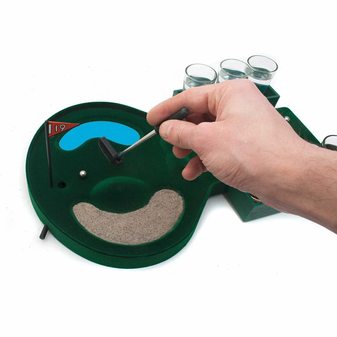 GOODS+GADGETS Gra w piłkę golfową – minigolf gra na picie drinking golf gra imprezowa