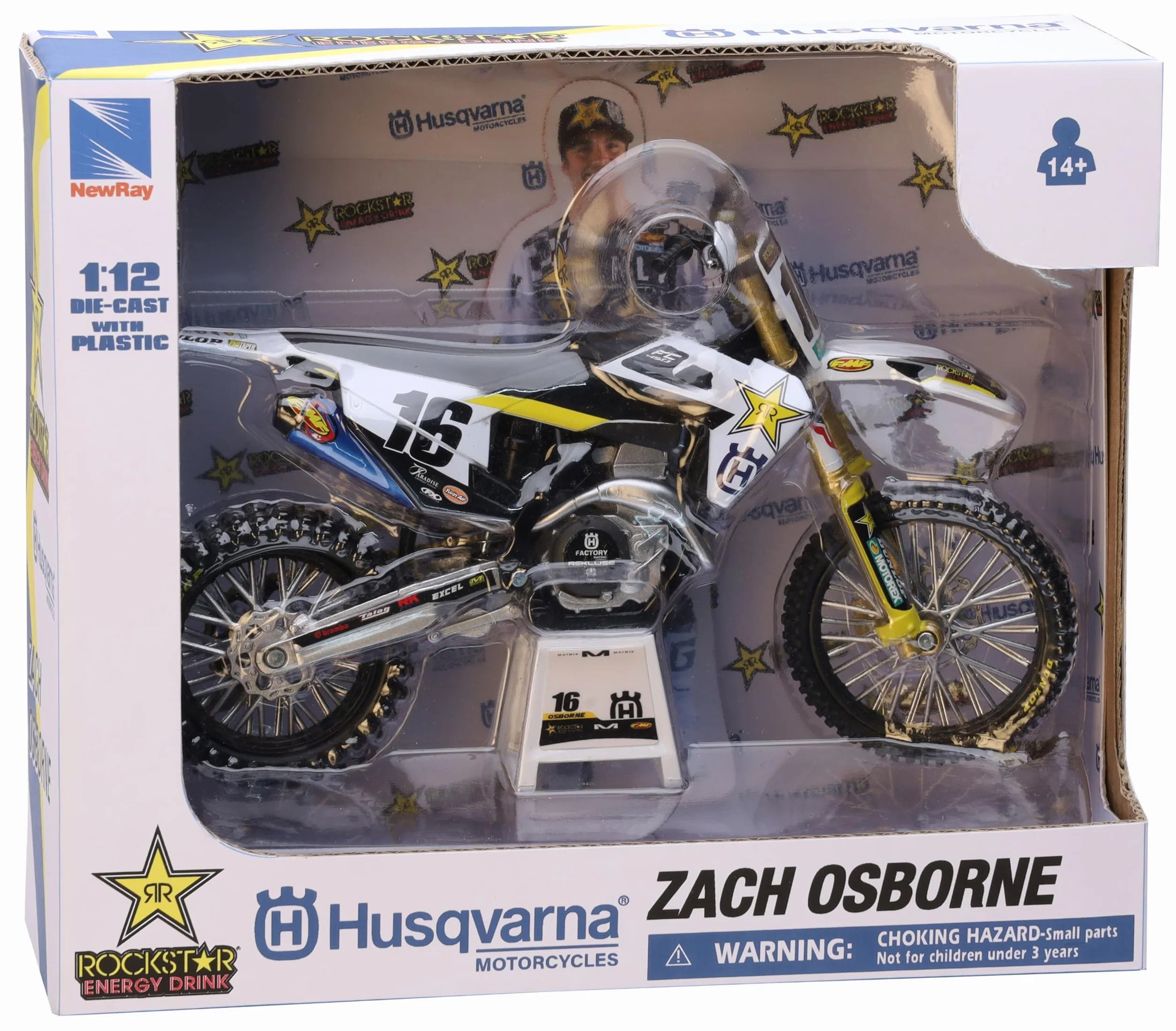 Husqvarna Rockstar Team FC450 Zabawka 1:12