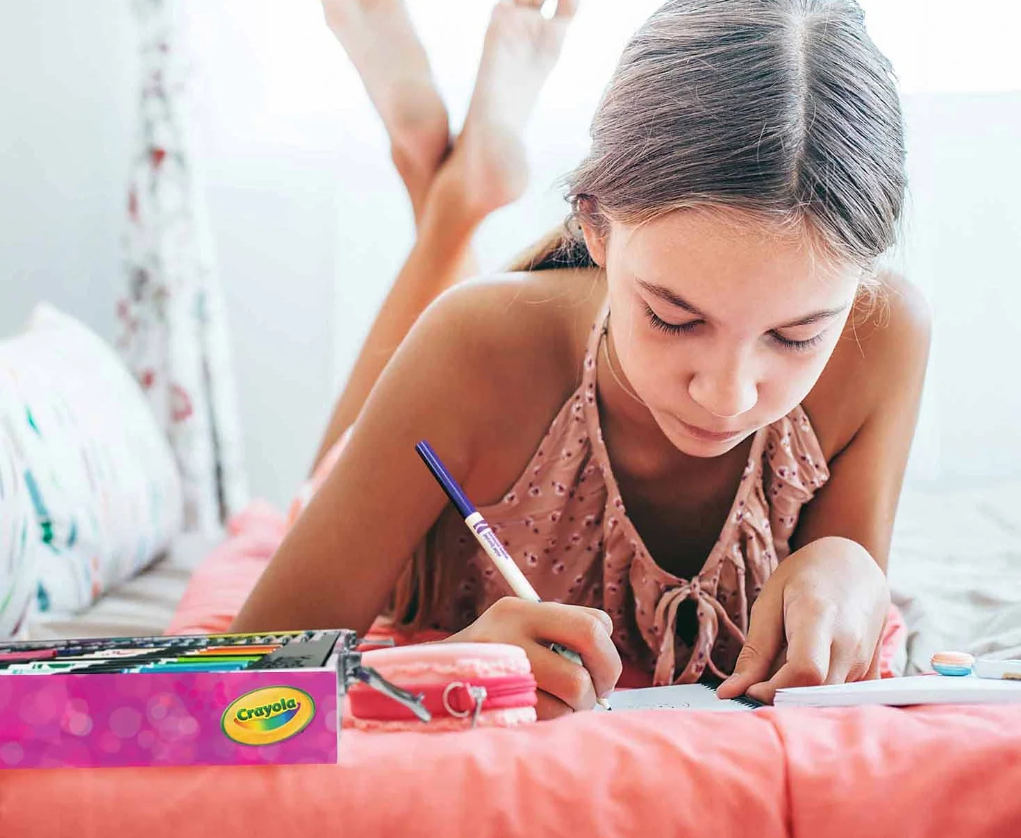 CRAYOLA Aktówka artysty księżniczki Disney 115 sztuk dla dzieci 4+