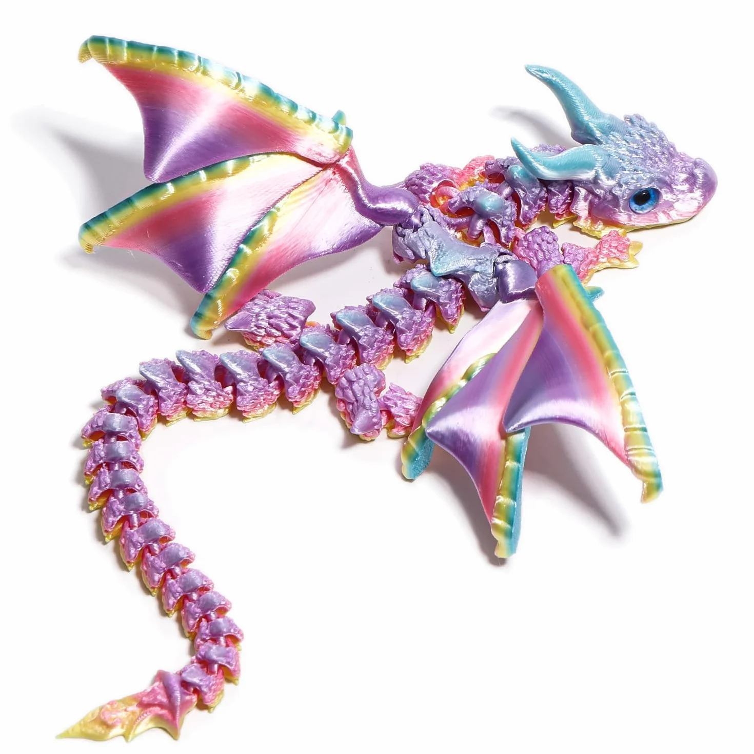 3D drukowane skrzydła przegubowy smok - Fidget spinner Flamewing, zabawka jak wytresować smoka, smok elastyczna zabawka z ruchomymi stawami, dekoracja domu i biura, prezent na Boże Narodzenie