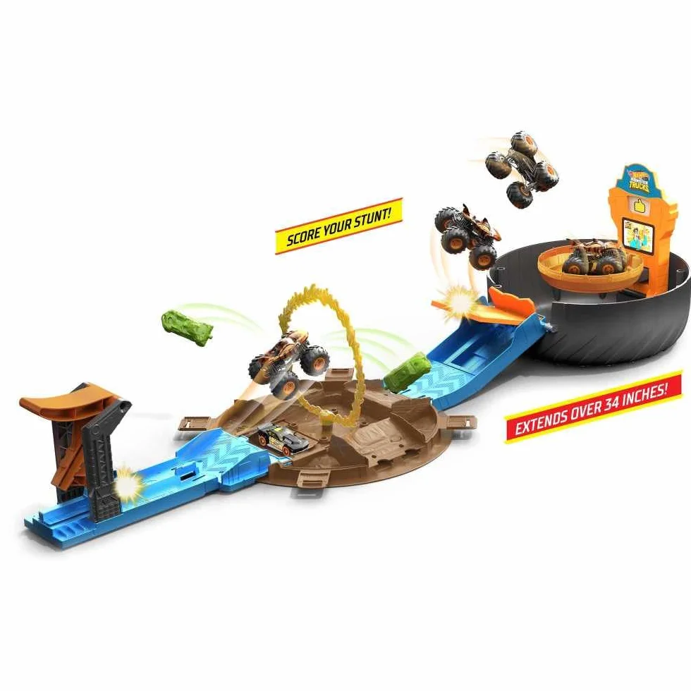 HOT WHEELS TOTAL HHY74 Hot Wheels Monster Trucks zestaw do gry w opony, wielokolorowy