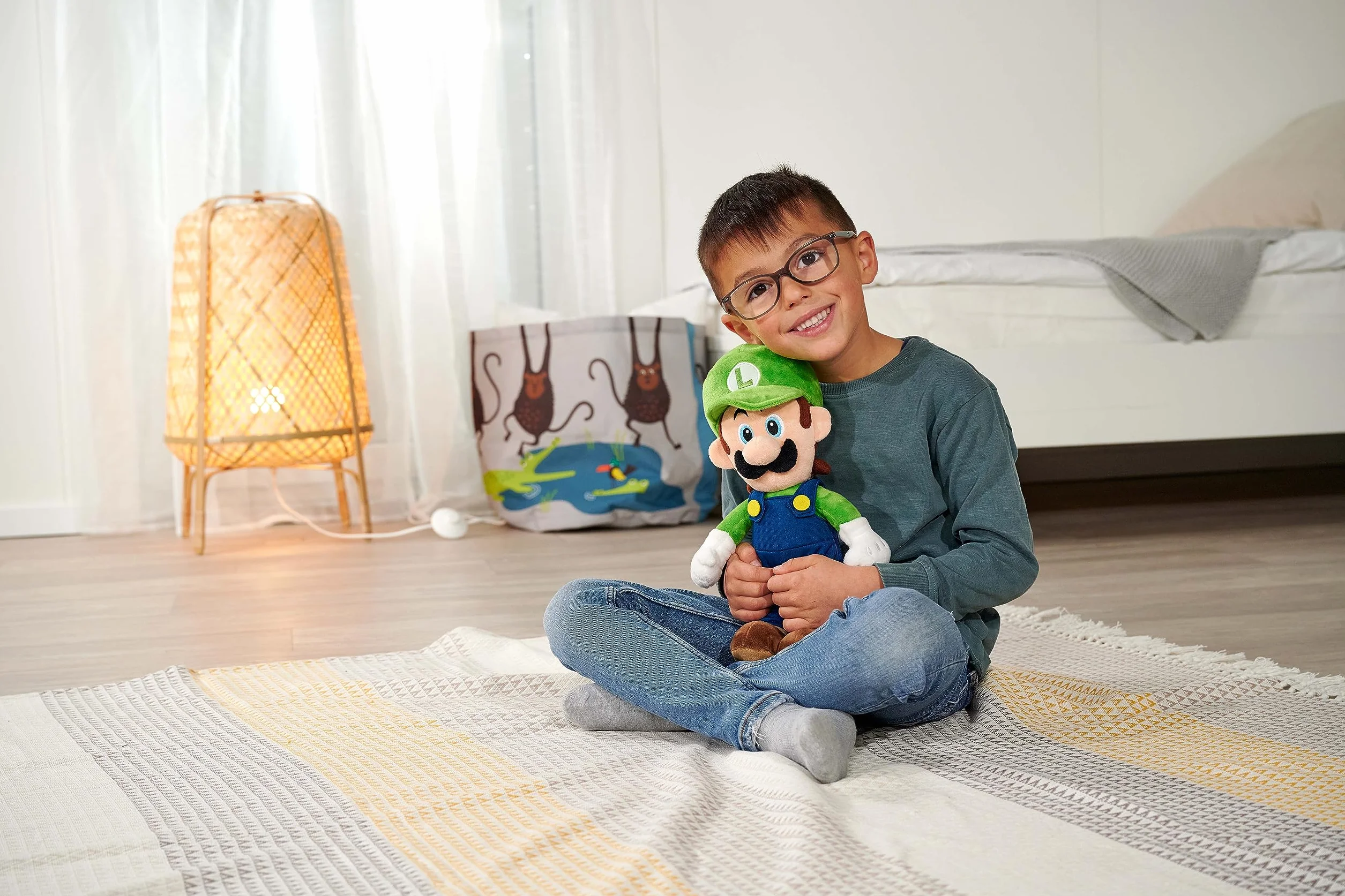 SIMBA Super Mario Luigi pluszowa zabawka 30cm