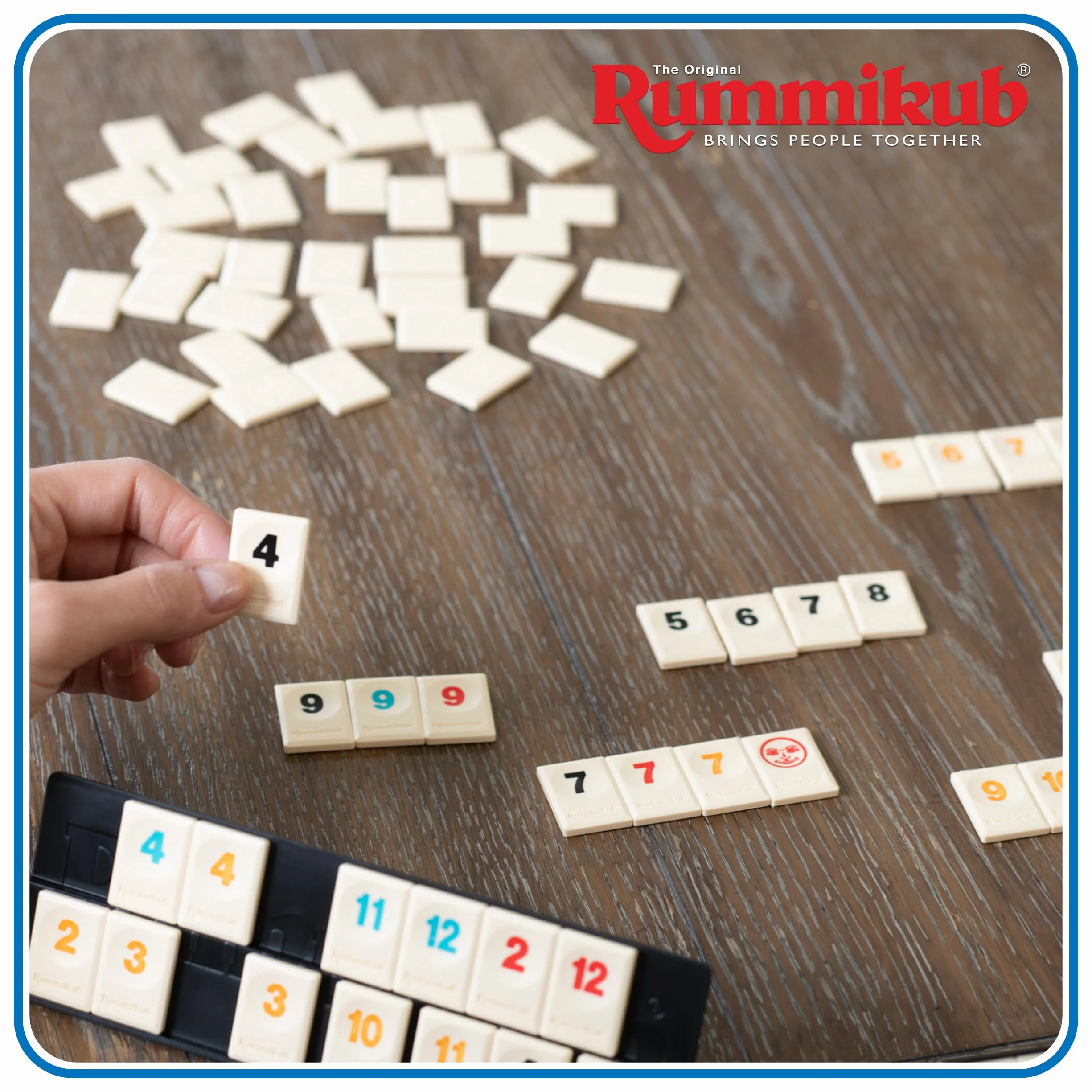 Goliath Rummikub Compact Reisedition, gra podróżna od 6 lat, gra towarzysząca dla 2-4 graczy