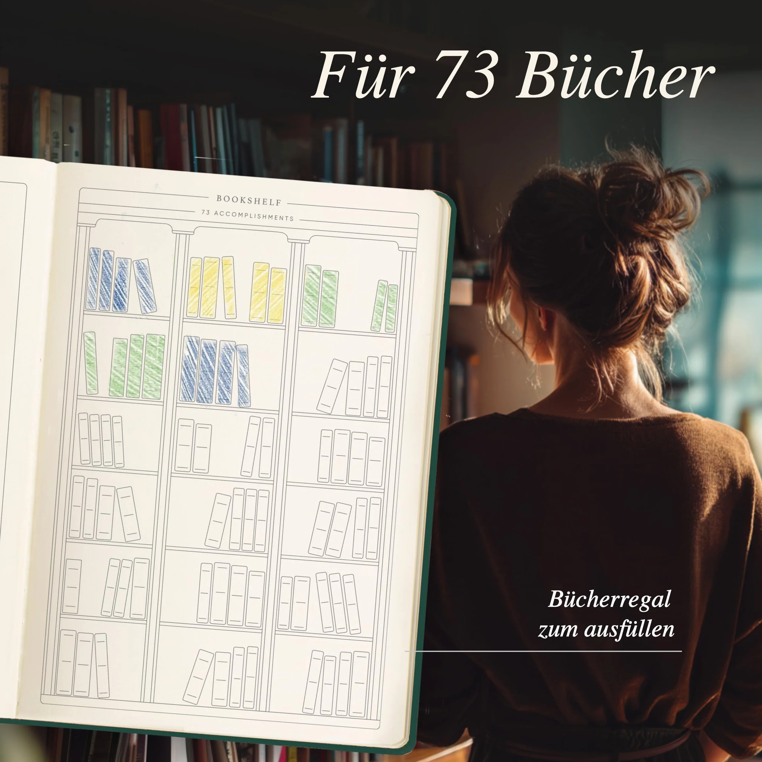 NORTHERN NOTES® Book Journal - Premium Lestagebuch & Buch Journal. Na ponad 70 książek, audiobooków, e-booków i podcastów. DIN A5 (OXFORD GREEN)