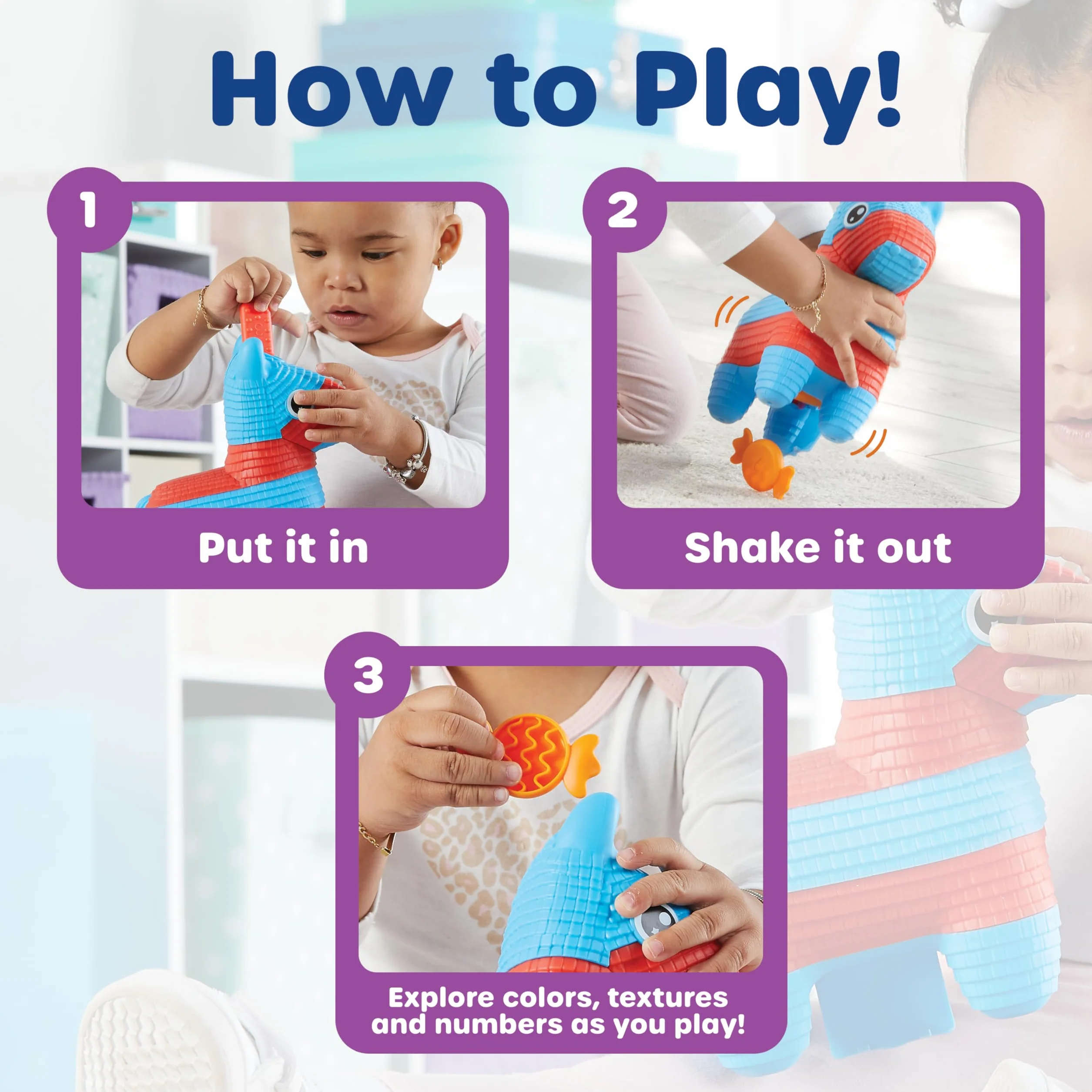 Learning Resources Pia the Wypelnij & Rozlanie Pinata Edukacyjne Zabawki 11-Kawalek Zestaw do Zabawy