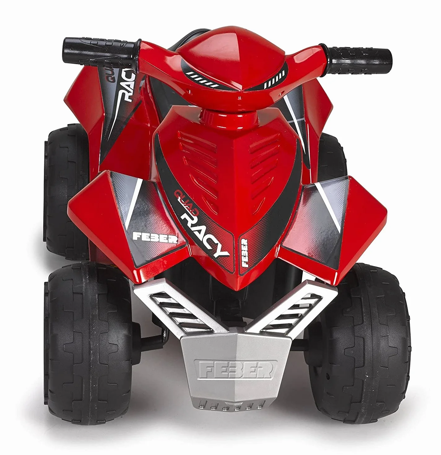 FEBER - Quad Racy 6V, samochód elektryczny dla dzieci w wieku od 18 miesięcy do 3 lat, z przepustnicą, duże i wytrzymałe koła zapewniające stabilność, do 40 min baterii, z dołączoną ładowarką, Famosa