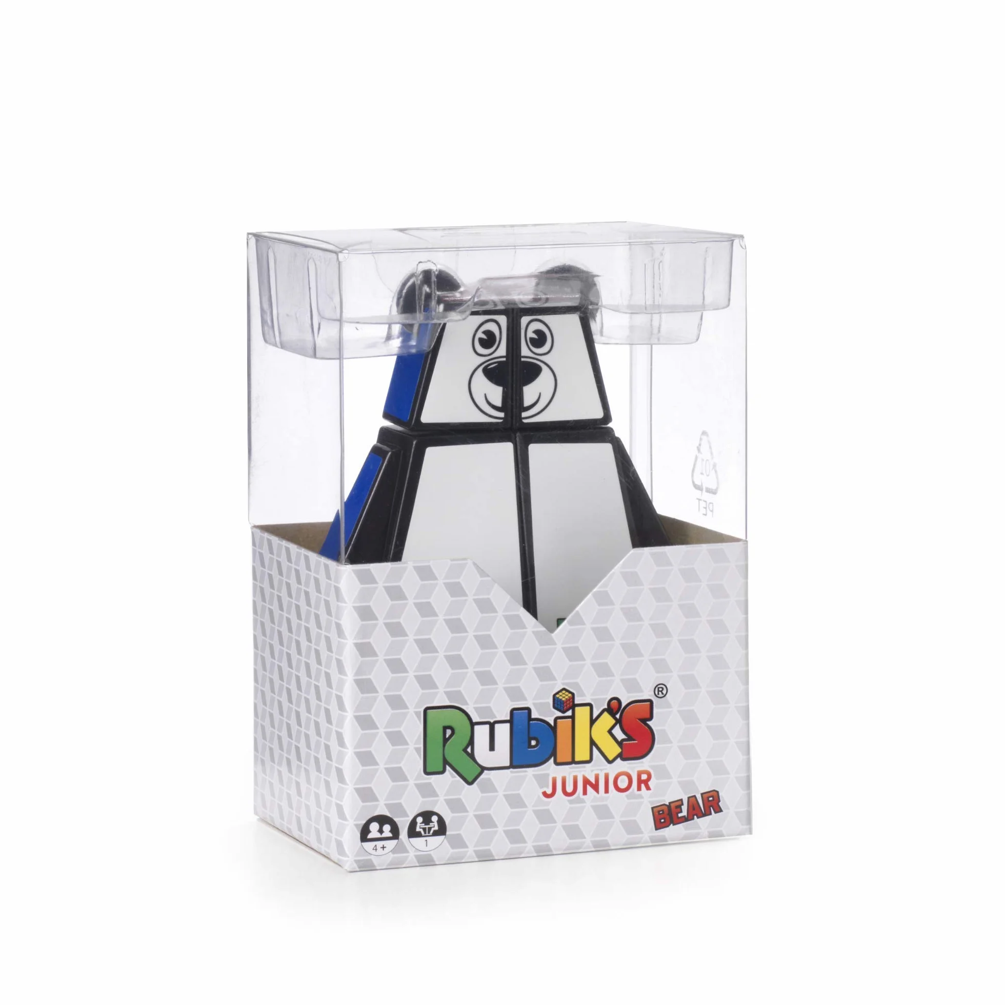 Rubik's Junior niedźwiedź | oryginalne puzzle zwierzęce dla dzieci, łatwe do chwytania