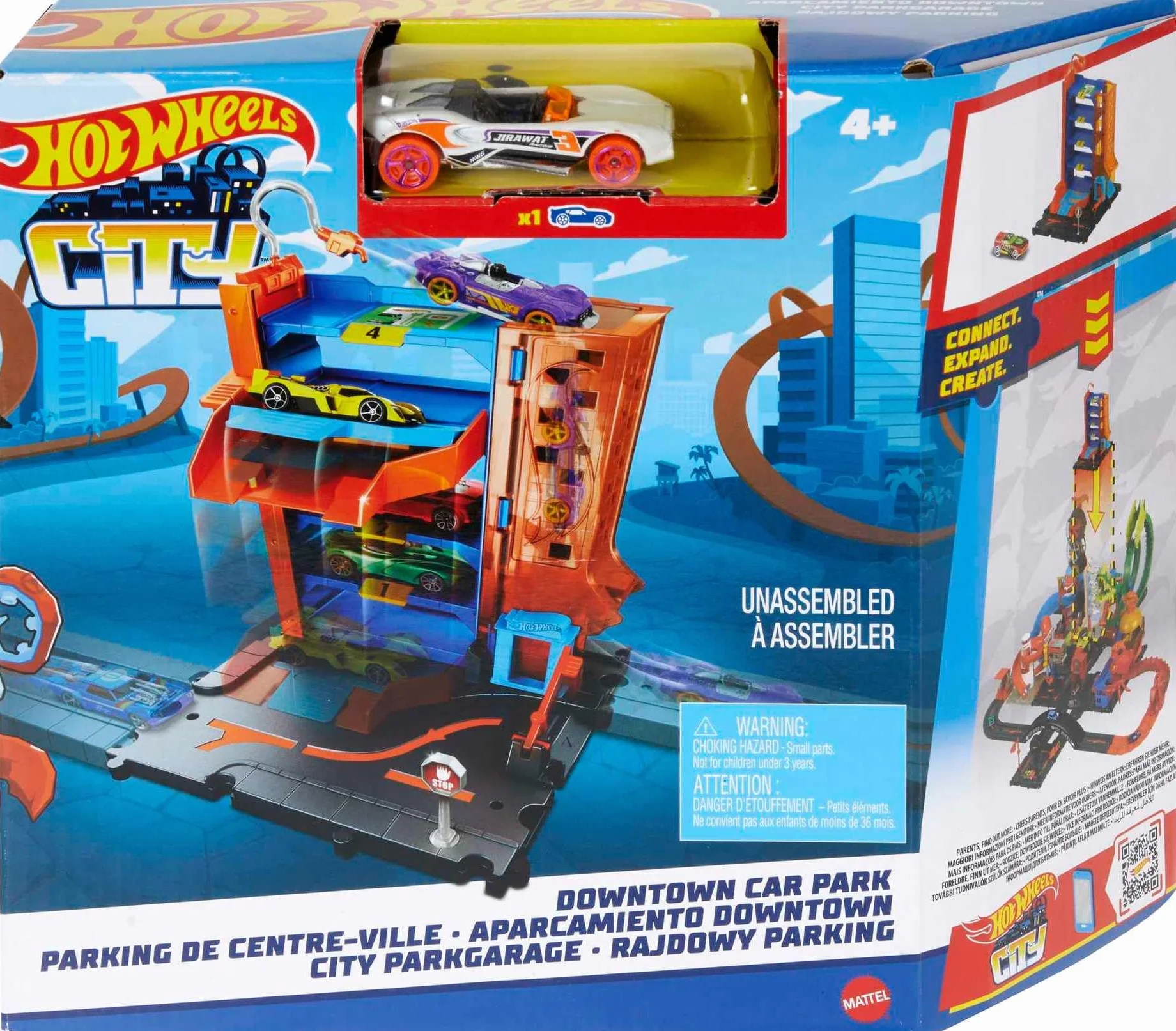 Hot Wheels City Rajdowy parking z samochodzikiem HDR28