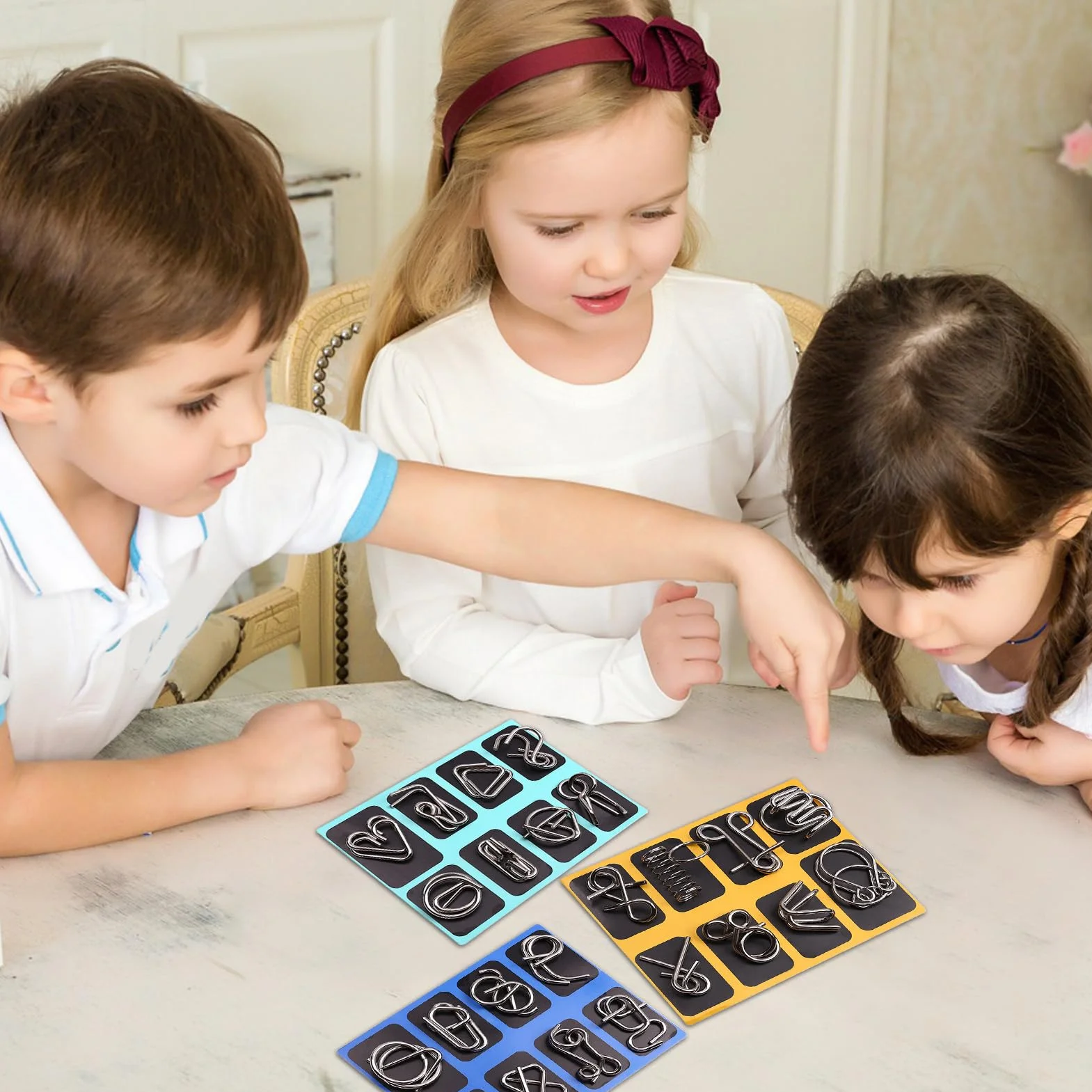 Metal Puzzle,Zabawne Łamigłówki Edukacyjne Zabawki | Pierścieniowa Antystresowa Gra Puzzle Dla Młodzieży - Wyzwanie Dla Nastolatków Rodziny Dziewczynek Dom Szkoła Podróż
