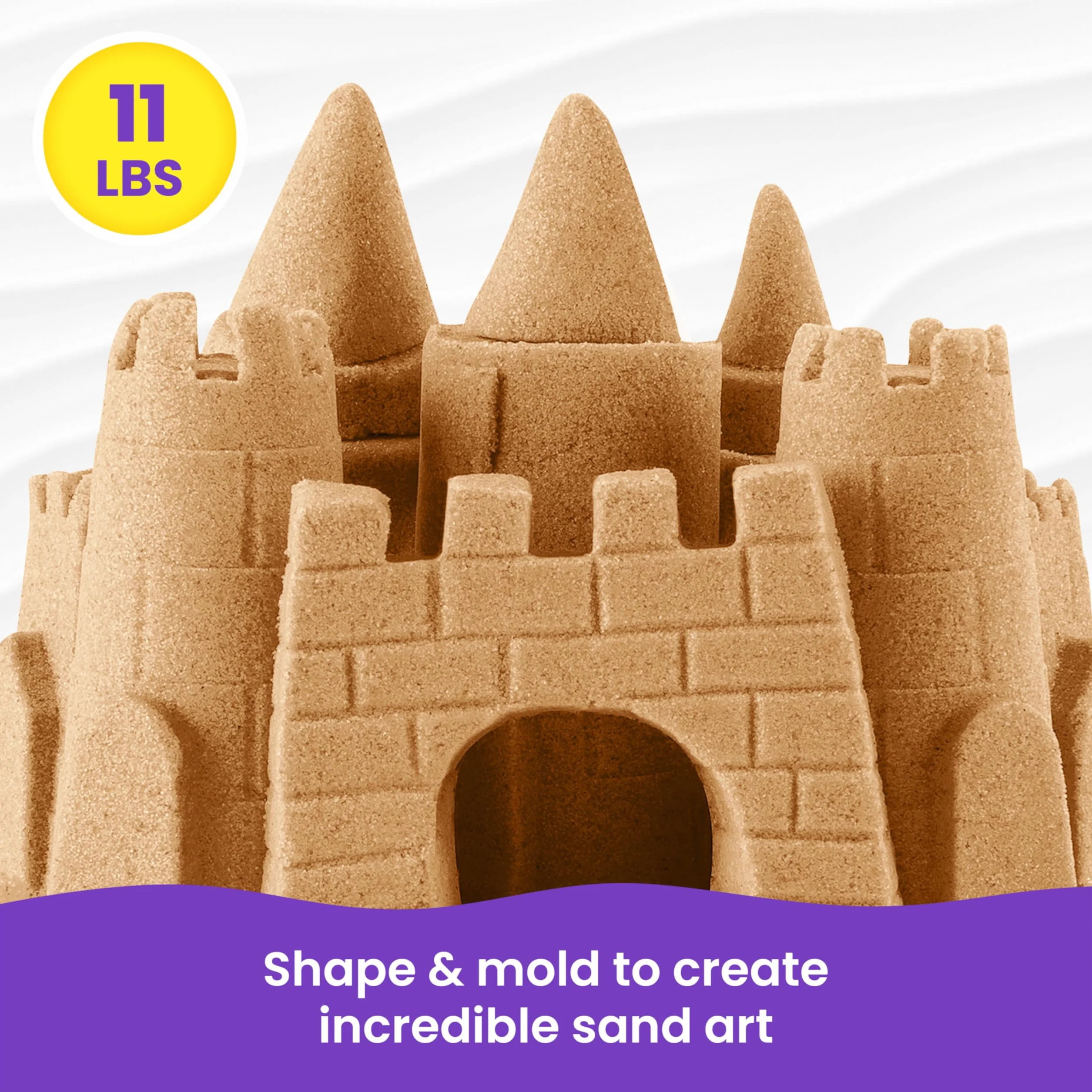 Kinetic Sand 6060996 - Brązowy Piasek Kinetyczny Do Kreatywnej Zabawy (5Kg),2.0 Liczyć