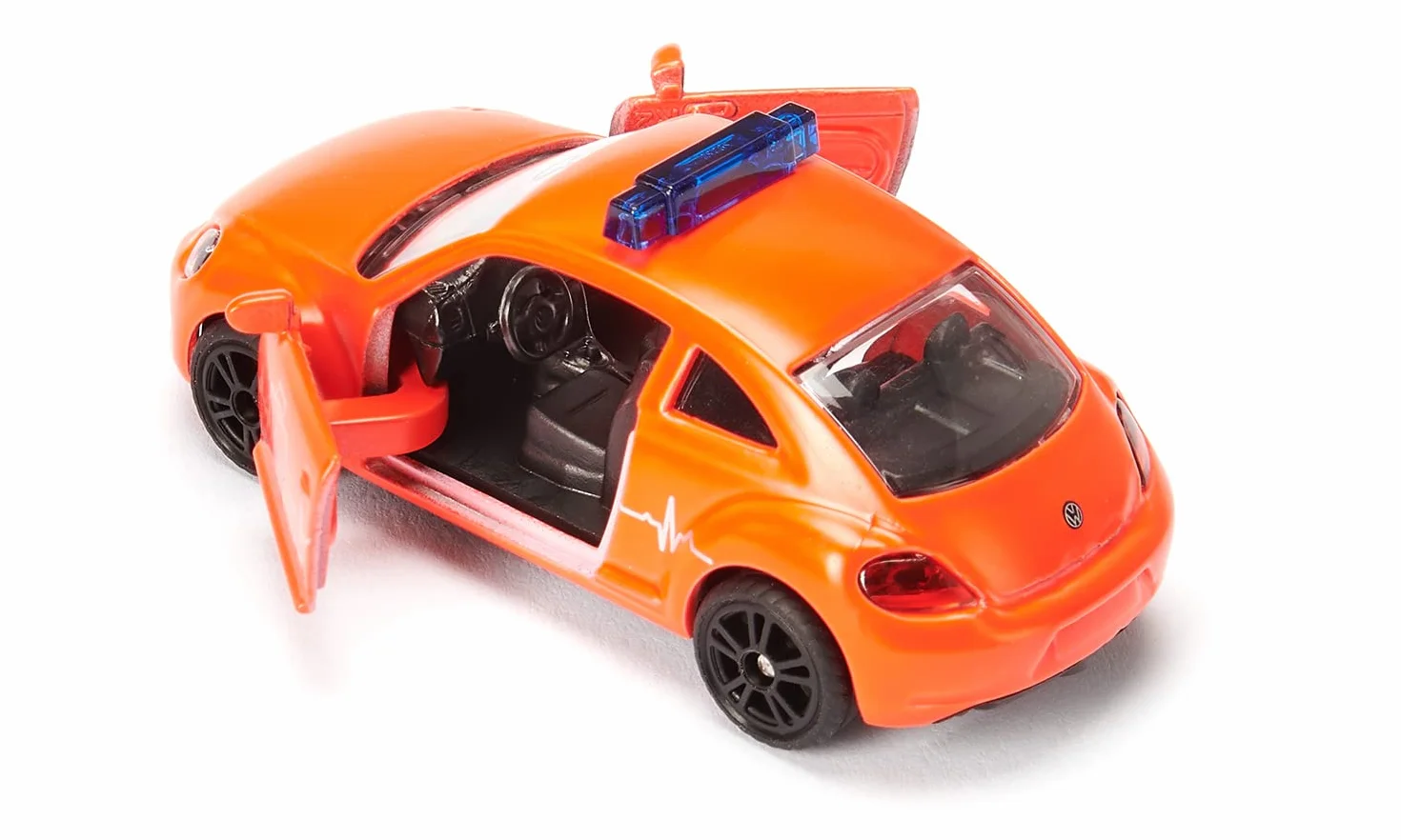 Siku 6332, Zestaw Pogotowie ratunkowe, VW Beetle, Karetka Mercedes, Helikopter, Zestaw zabawek, plastik/metal, wielokolorowy, zawiera 2 słupki i 2 pylony