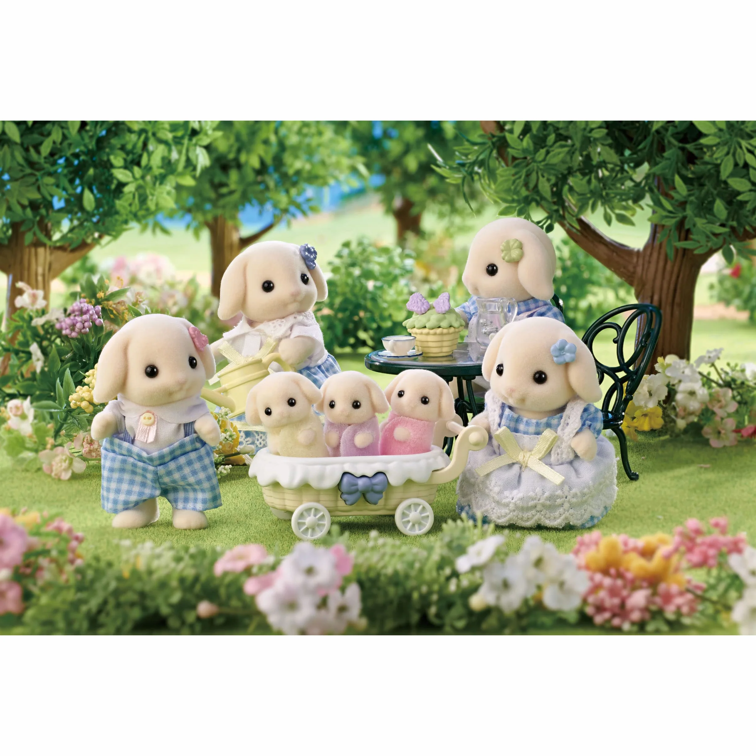 Sylvanian Families - 5735 Flora Rabbit Family - Figurki i akcesoria