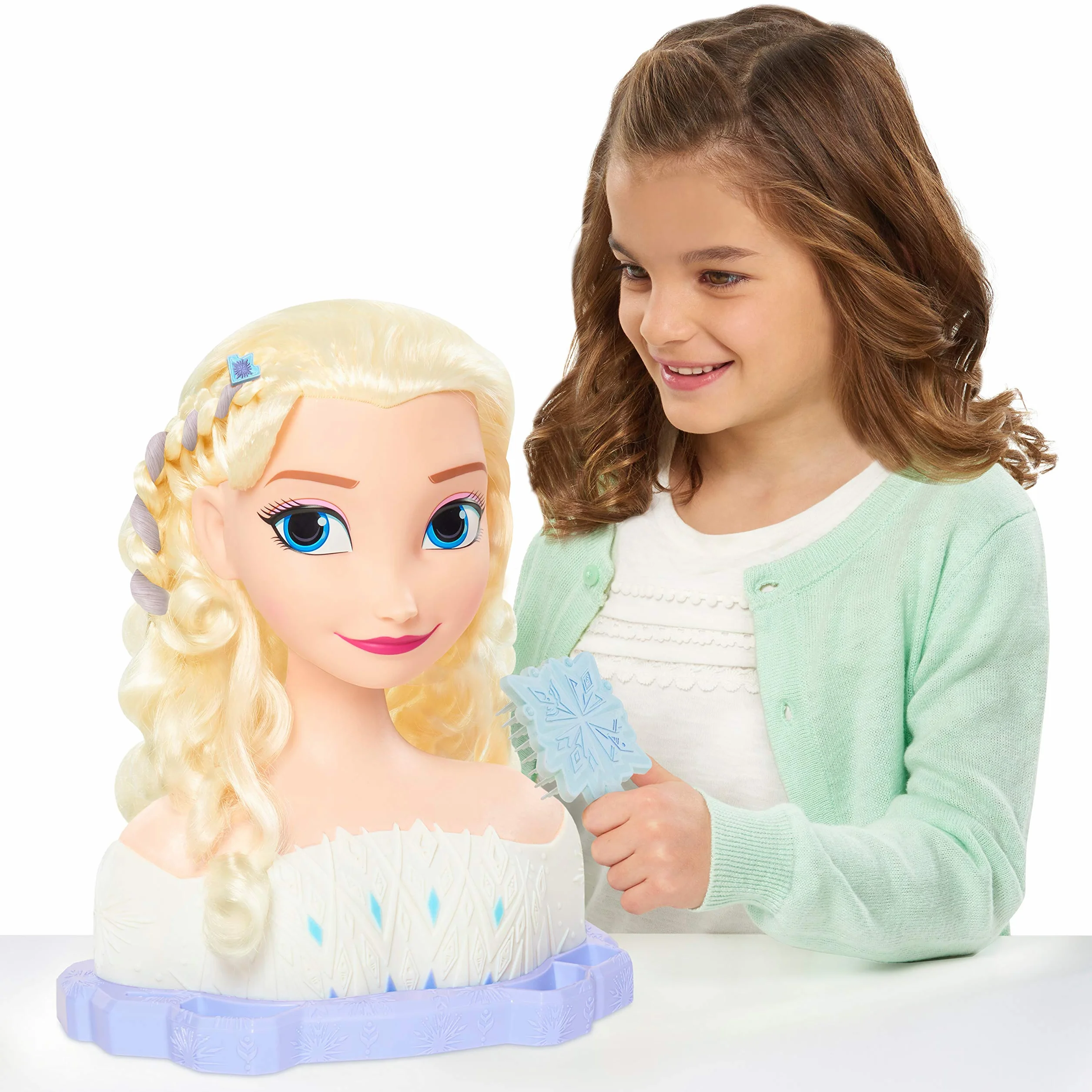 Disney’s Frozen 2 Deluxe Elsa the Snow Queen Styling Head, 17-pieces