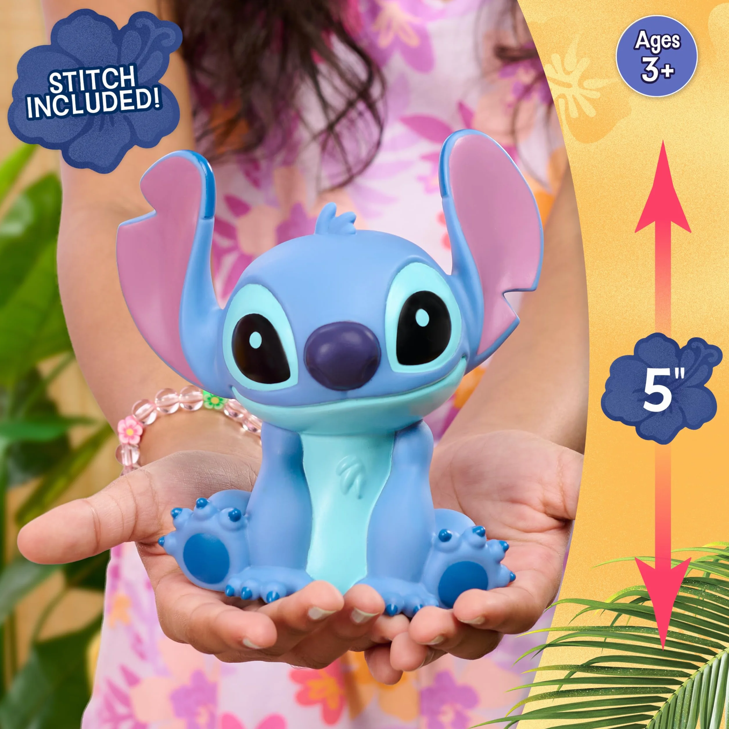 Disney Lilo & Stitch 14-inch Poseable Lilo Doll with 5-inch Stitch Figure, Collectible Toys, Toy for Fans, Girls, Kids, Ages 3 and Up by Just Play