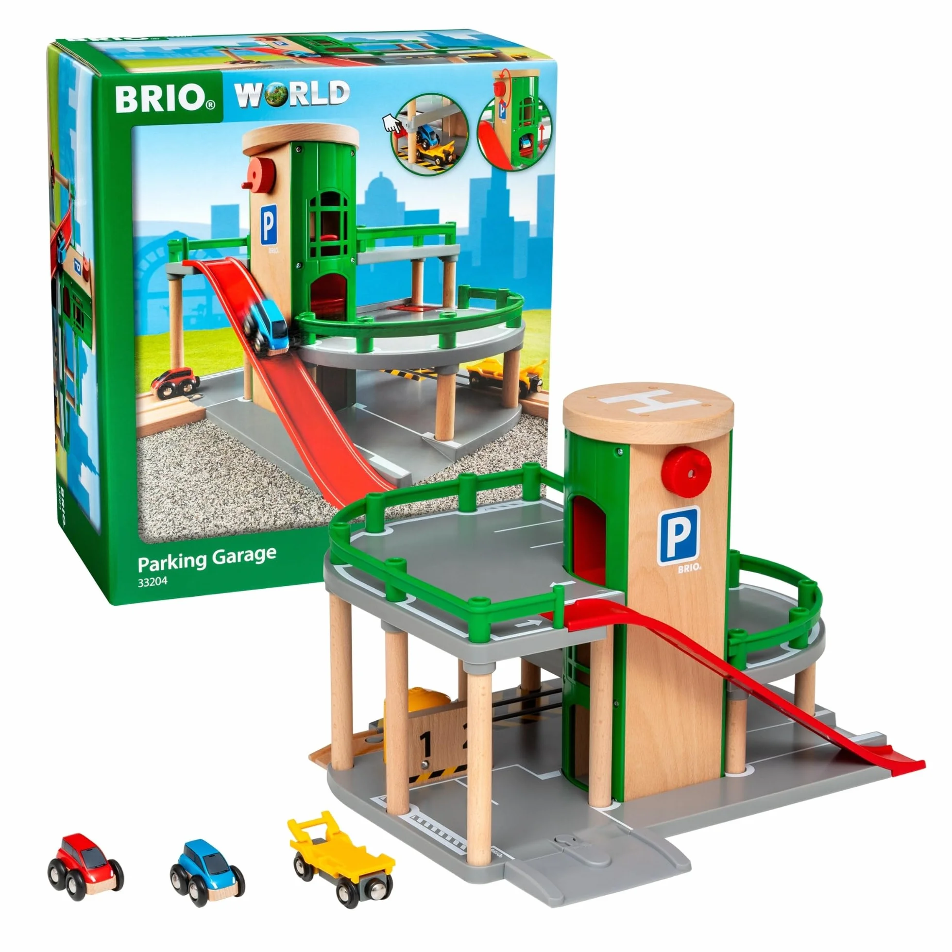 BRIO Parking 63320400 Bezpieczna zabawka dla dzieci powyżej 3 lat