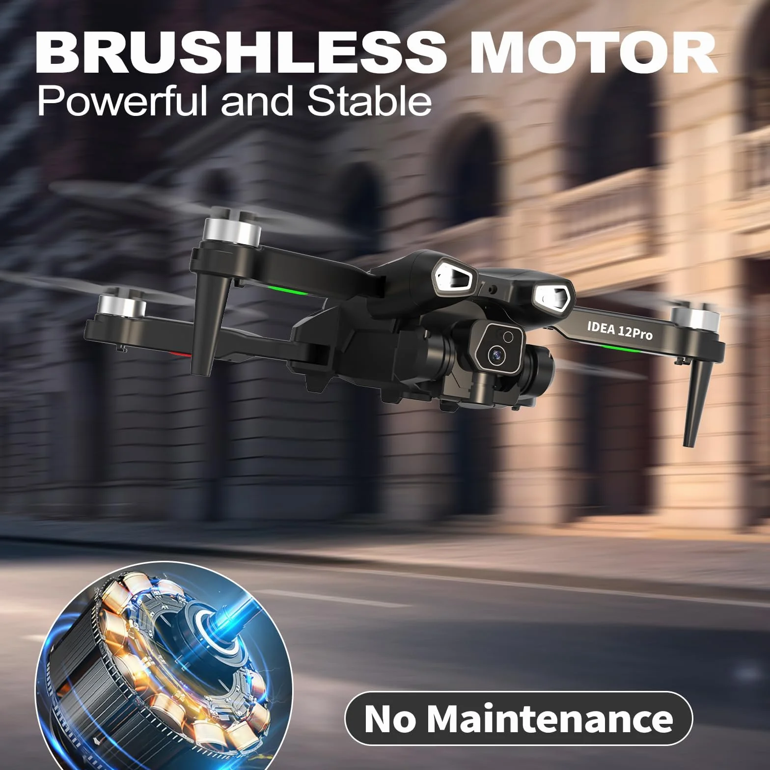 12PRO Dron z kamerą 4K HD 2 kamery Dron 5G WIFI FPV RC Składany quadcopter Utrzymanie wysokości 2 baterie