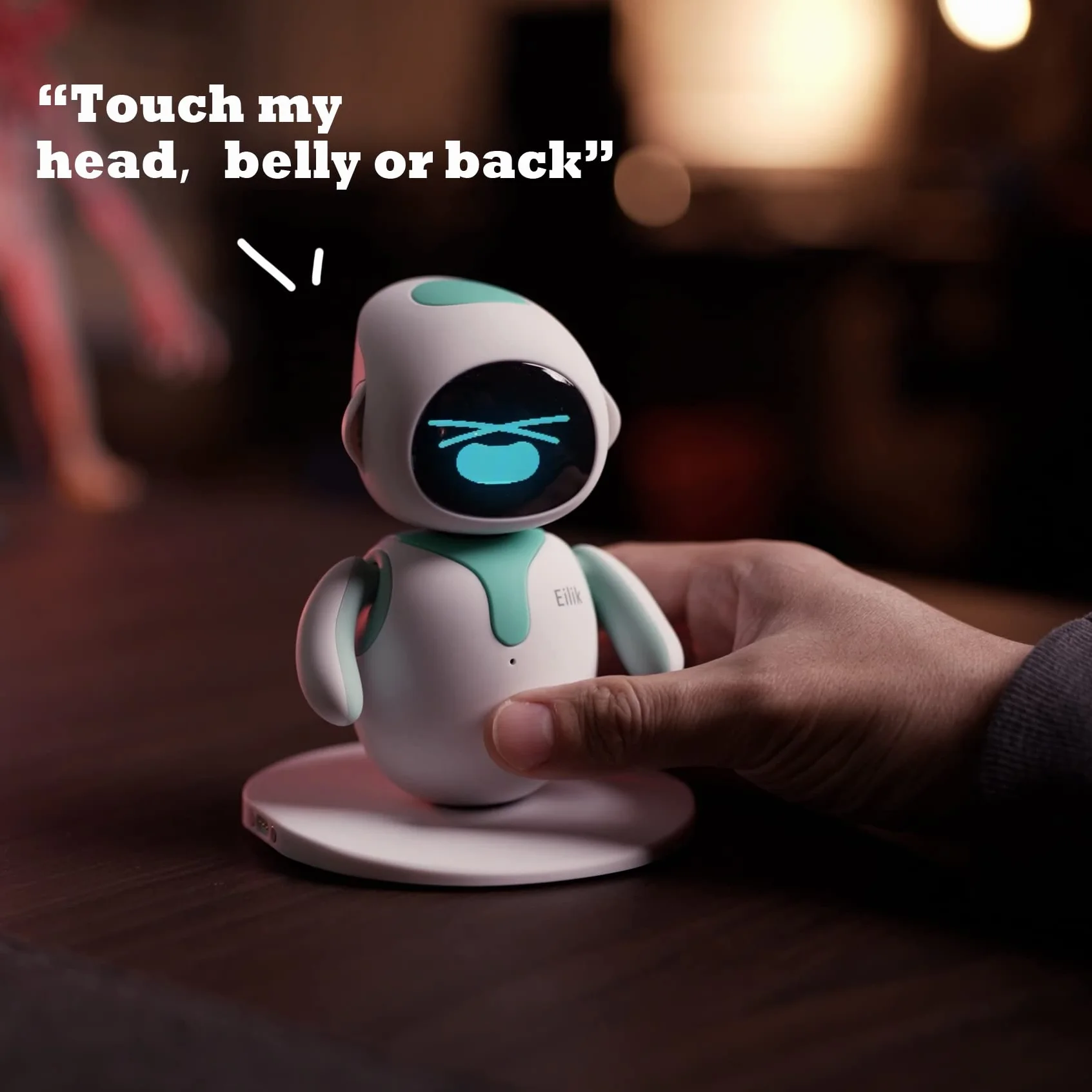 Eilik inteligentny robot na biurko z emocjami interakcji i animacjami dla dzieci i dorosłych