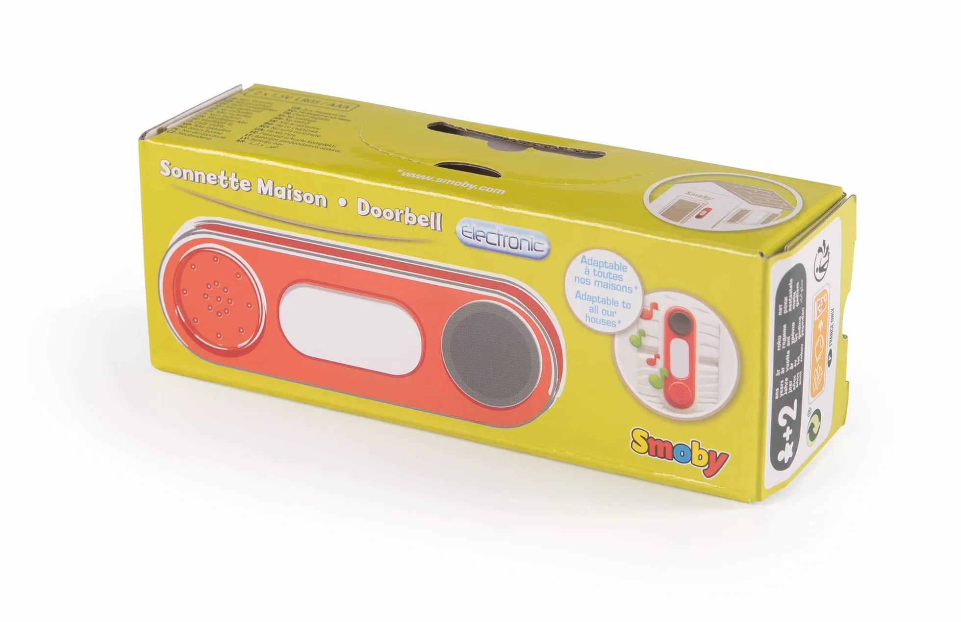 Smoby Elektroniczny Dzwonek do Drzwi, Wielokolorowy, 12 x 4 x 4 cm