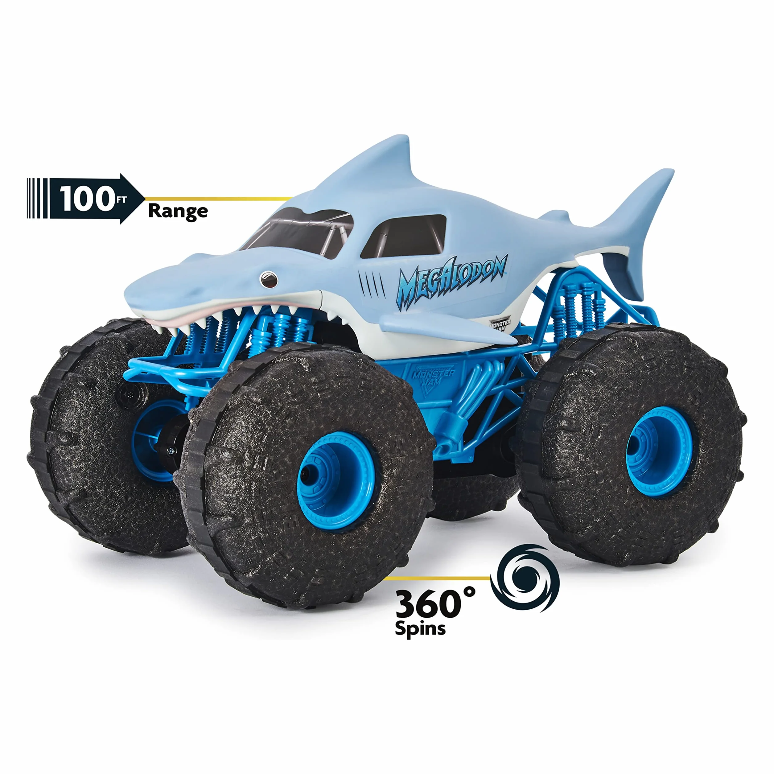 Monster Jam 6056227 Megalodon Storm Zdalnie Sterowany Pojazd, Wielokolorowy, Skala 1:15
