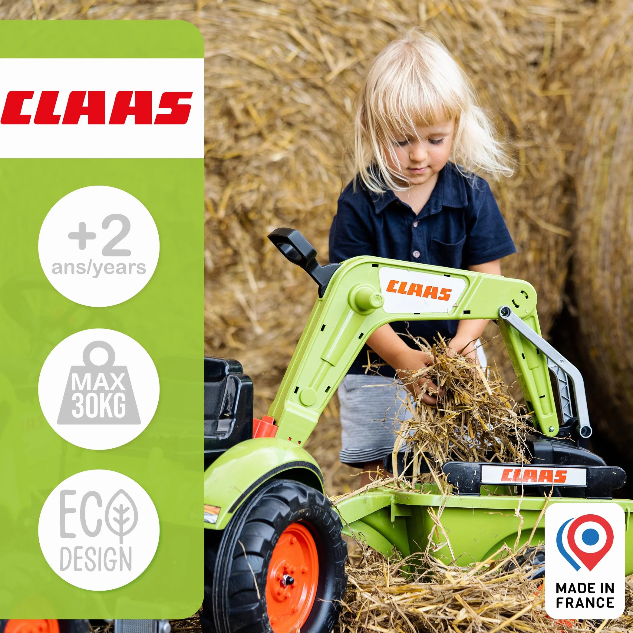 Falk Claas Arion 410 Traktor Zabawka, Zielony/Czarny, Od 2 do 5 lat