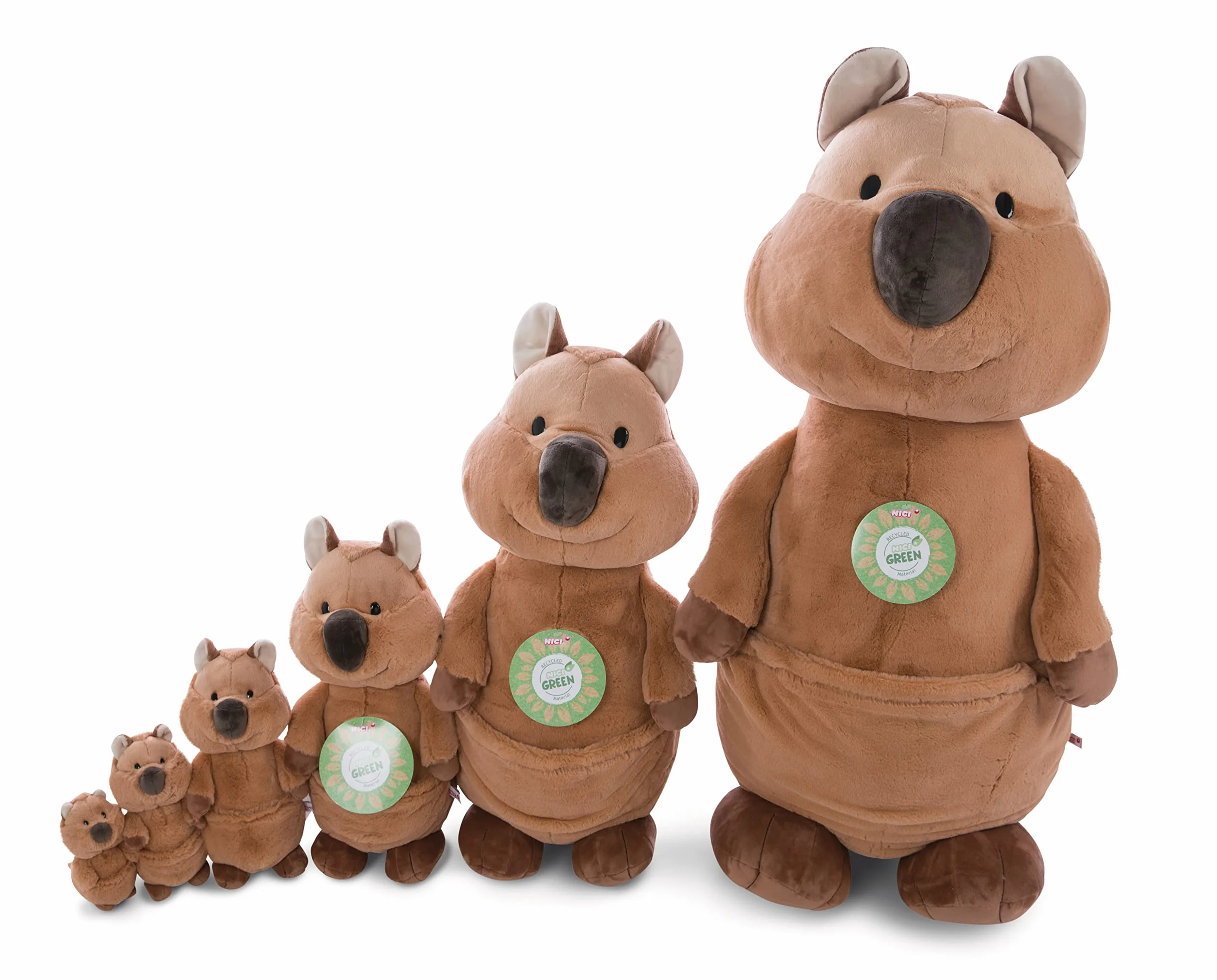 Stojąca pluszowa Kuoka Quokka-Mola NICI Green 22cm