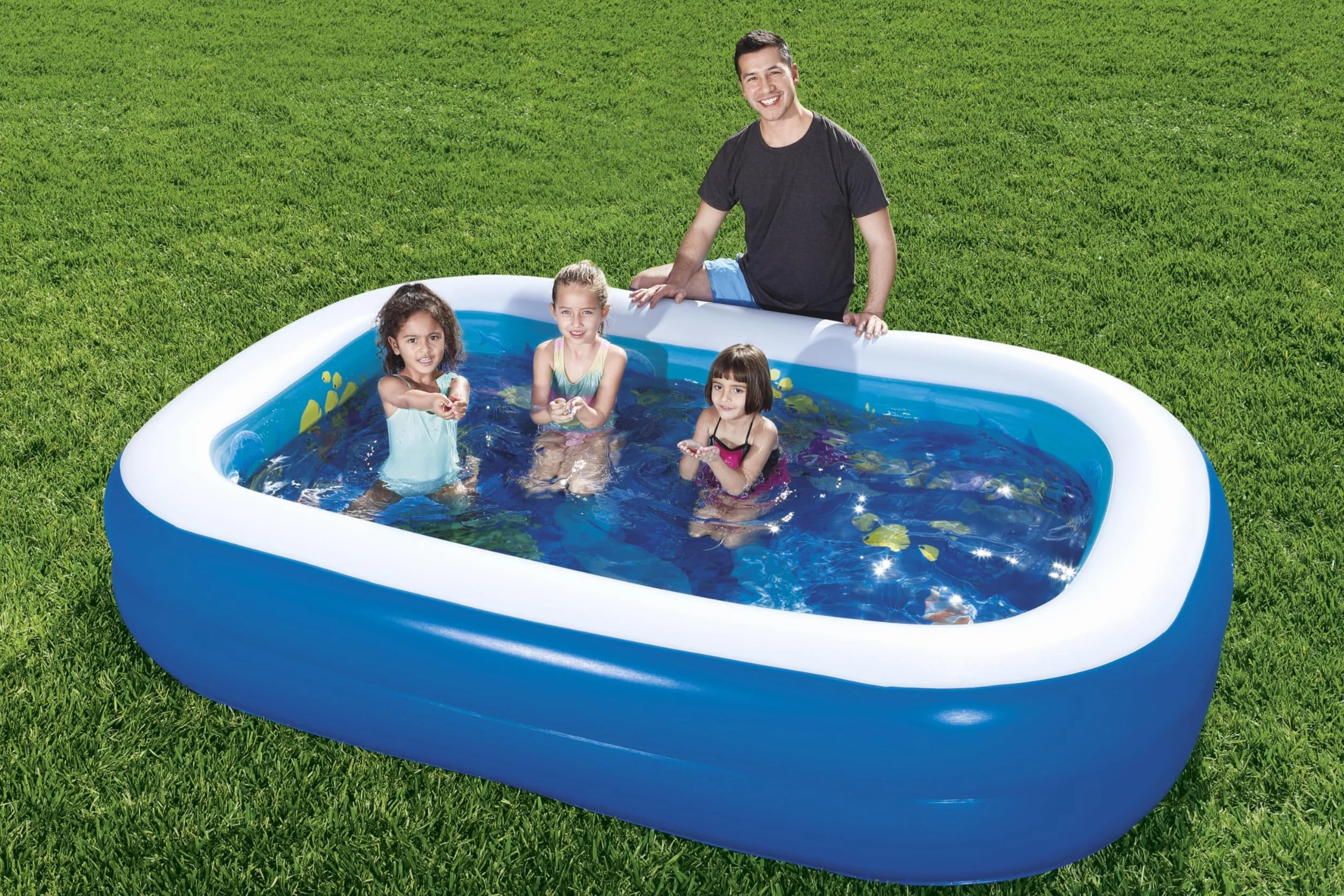 Bestway® 8'7" x 69" x 20"/2.62m x 1.75m x 51cm 3D Undersea Adventure Pool