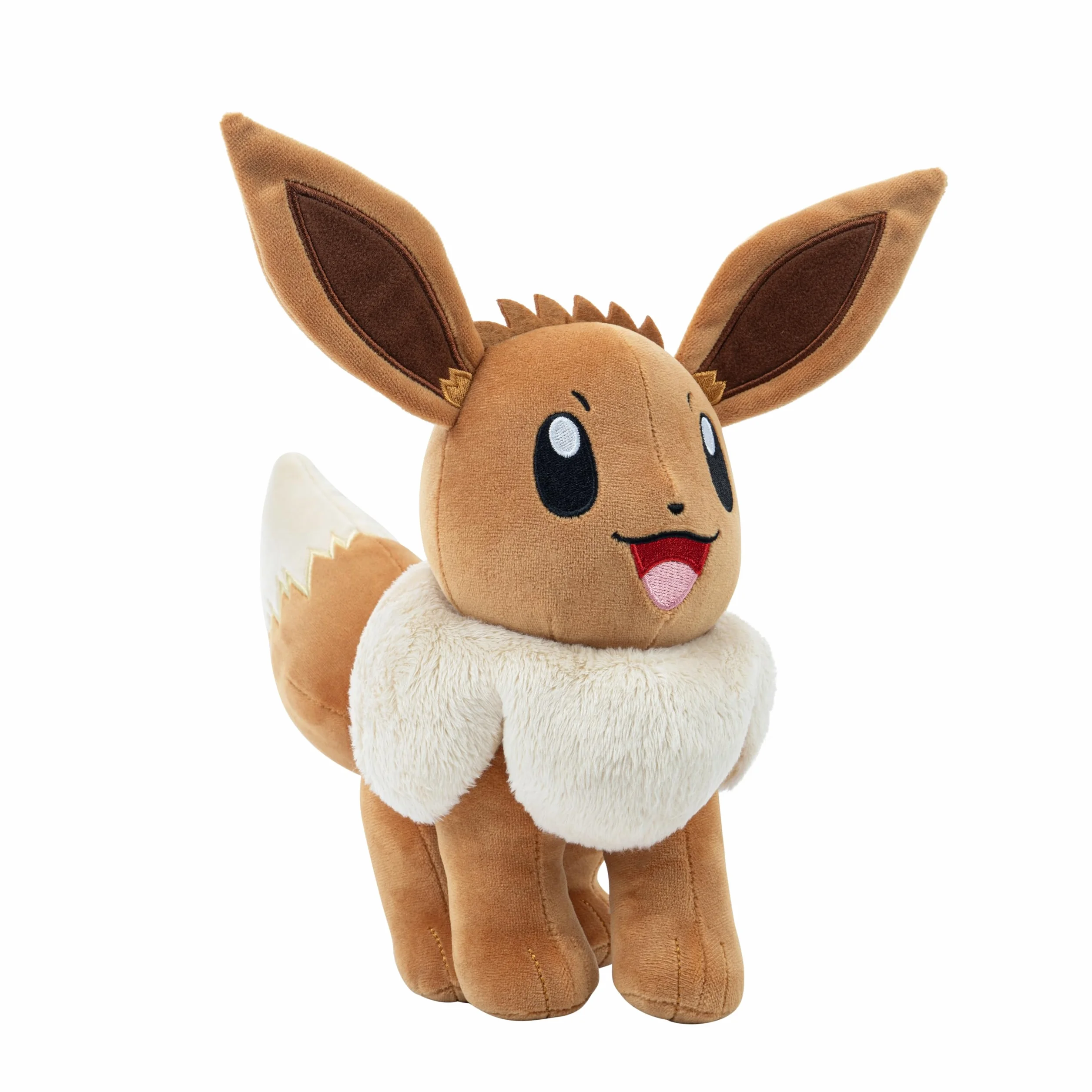 Pokémon Duży plusz Eevee 30 cm, oficjalna licencja, wysokiej jakości i miękka zabawka wypchane zwierzę, Let's Go Starter, świetny prezent dla dzieci, chłopców, dziewcząt i fanów Pokemon
