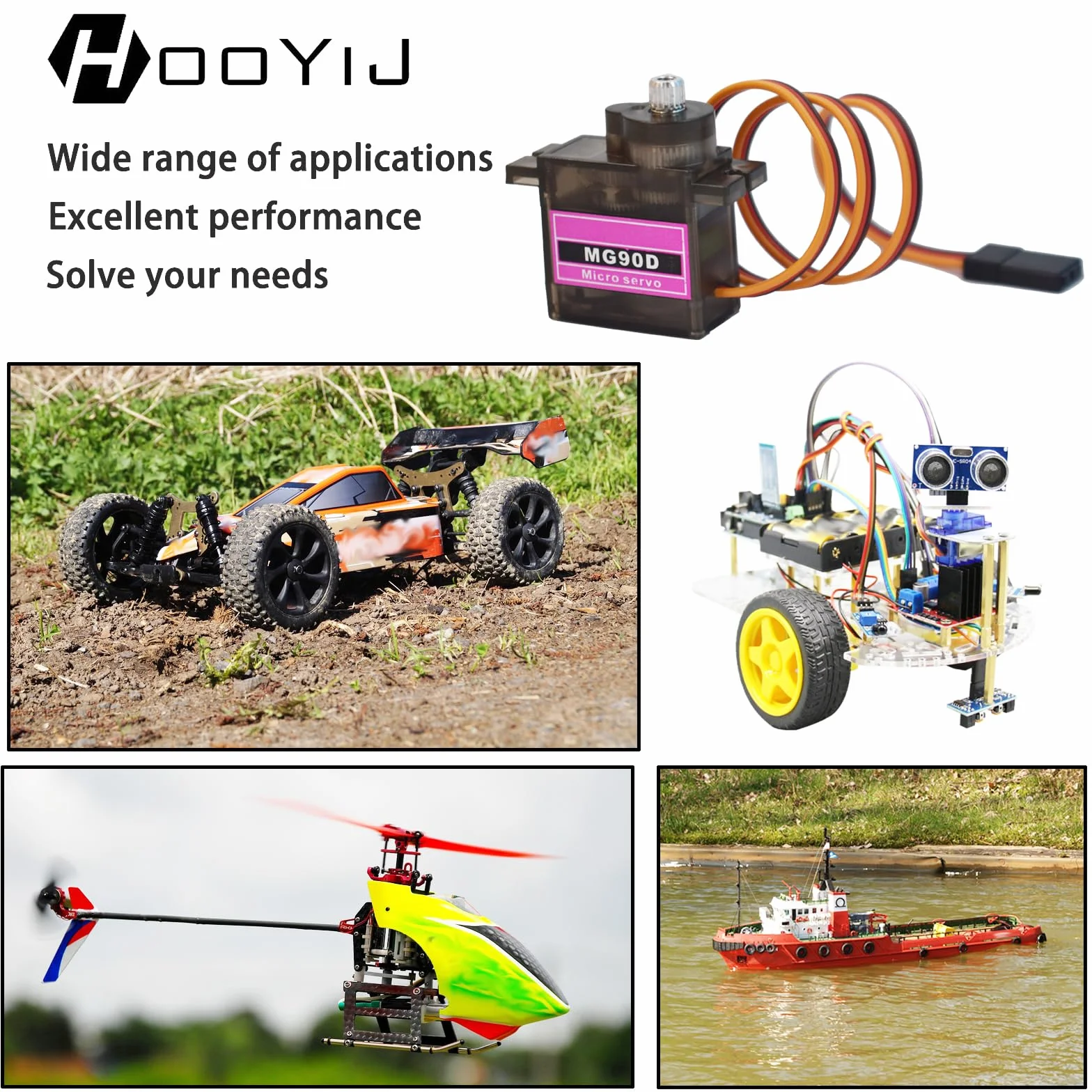 MG90D mini serwo 9g cyfrowy mikro Full Metal Gear 270 stopni SG90 Servo Motor dla Arduino RC Robot Arm