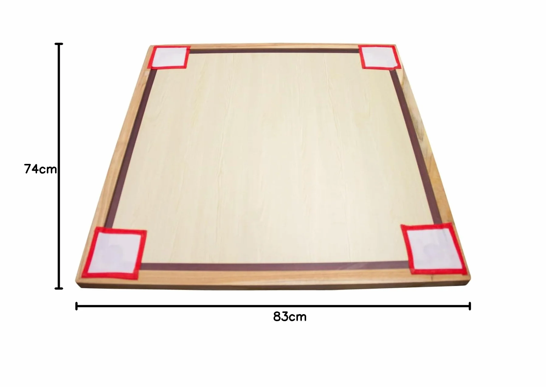 Carrom Board Excellence Turniej 83 cm z kompletnym wyposażeniem, torbą transportową i proszkiem ślizgowym - 2983