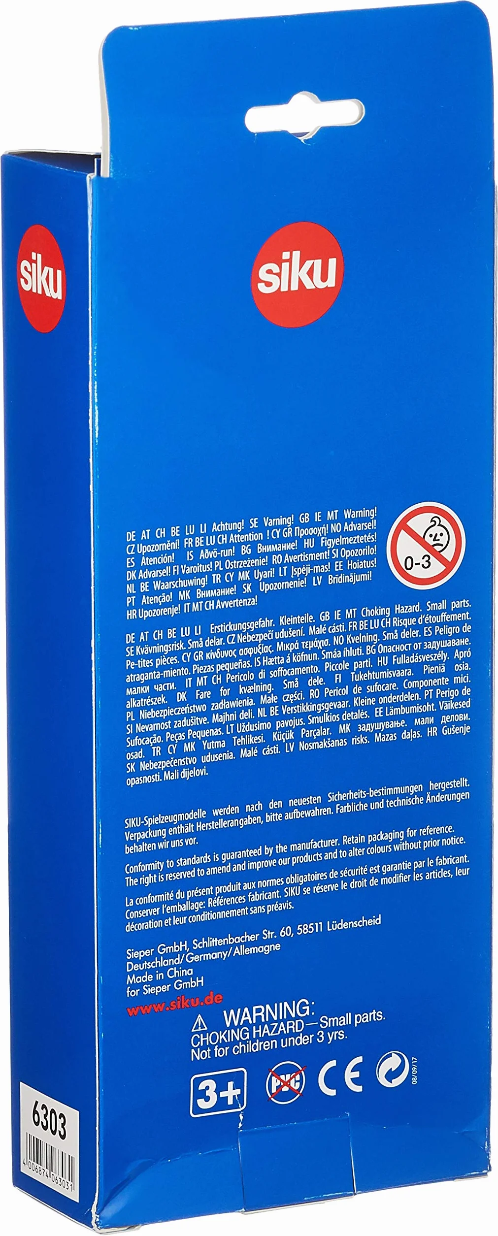 SIKU 6303 odlewany ciśnieniowo miniaturowy zestaw upominkowy 10