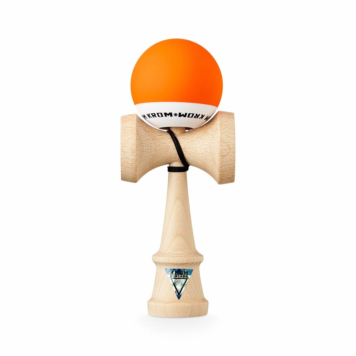 Zabawka KROM Kendama - Pomarańczowy POP - Zwiększone zdolności poznawcze - Poprawia równowagę, refleksy i kreatywność - zaprojektowany przez profesjonalistów dla początkujących i ekspertów.