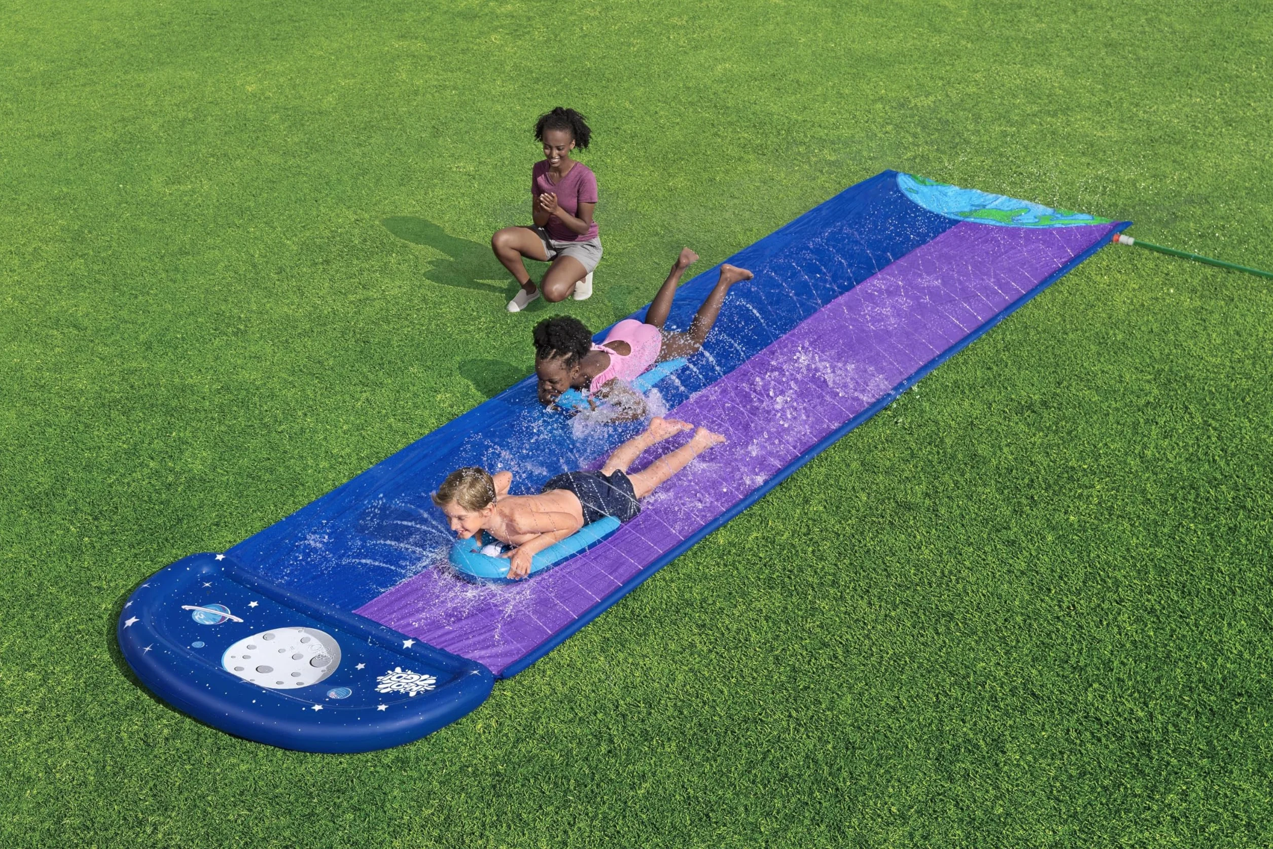 Bestway Zjeżdżalnia wodna Przesuwany Pojedyńczy 488 x 138 cm